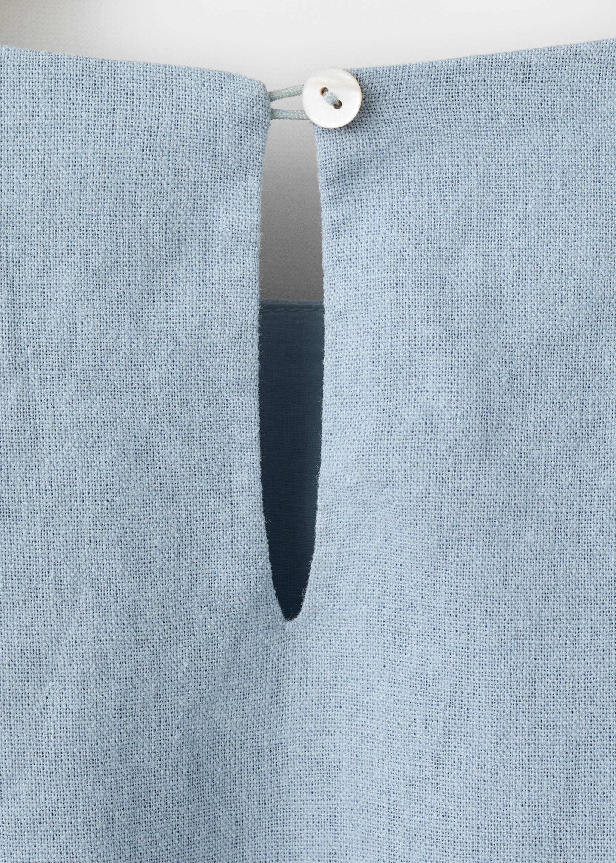 Asymmetrical linen dress - Details of the article 0