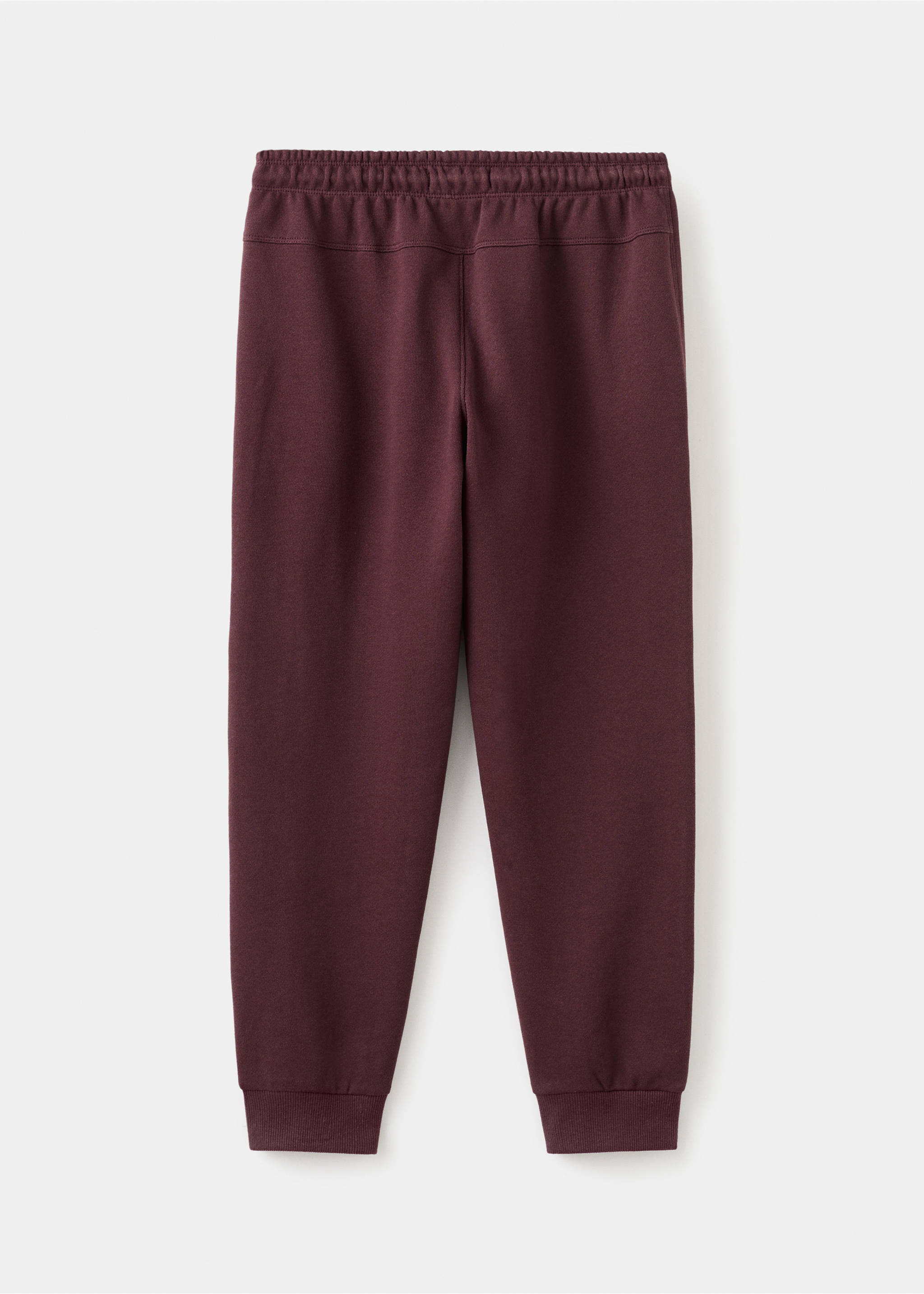 Pantalón jogger cordón - Reverso del artículo, Vino. Ref: 27061230-00.
