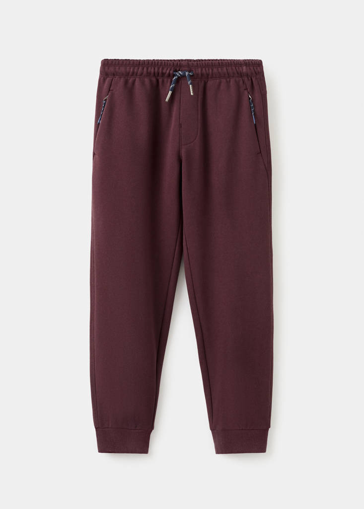 MANGO KIDS - Pantalon de jogging cordon lie de vin - 10 - Garçon