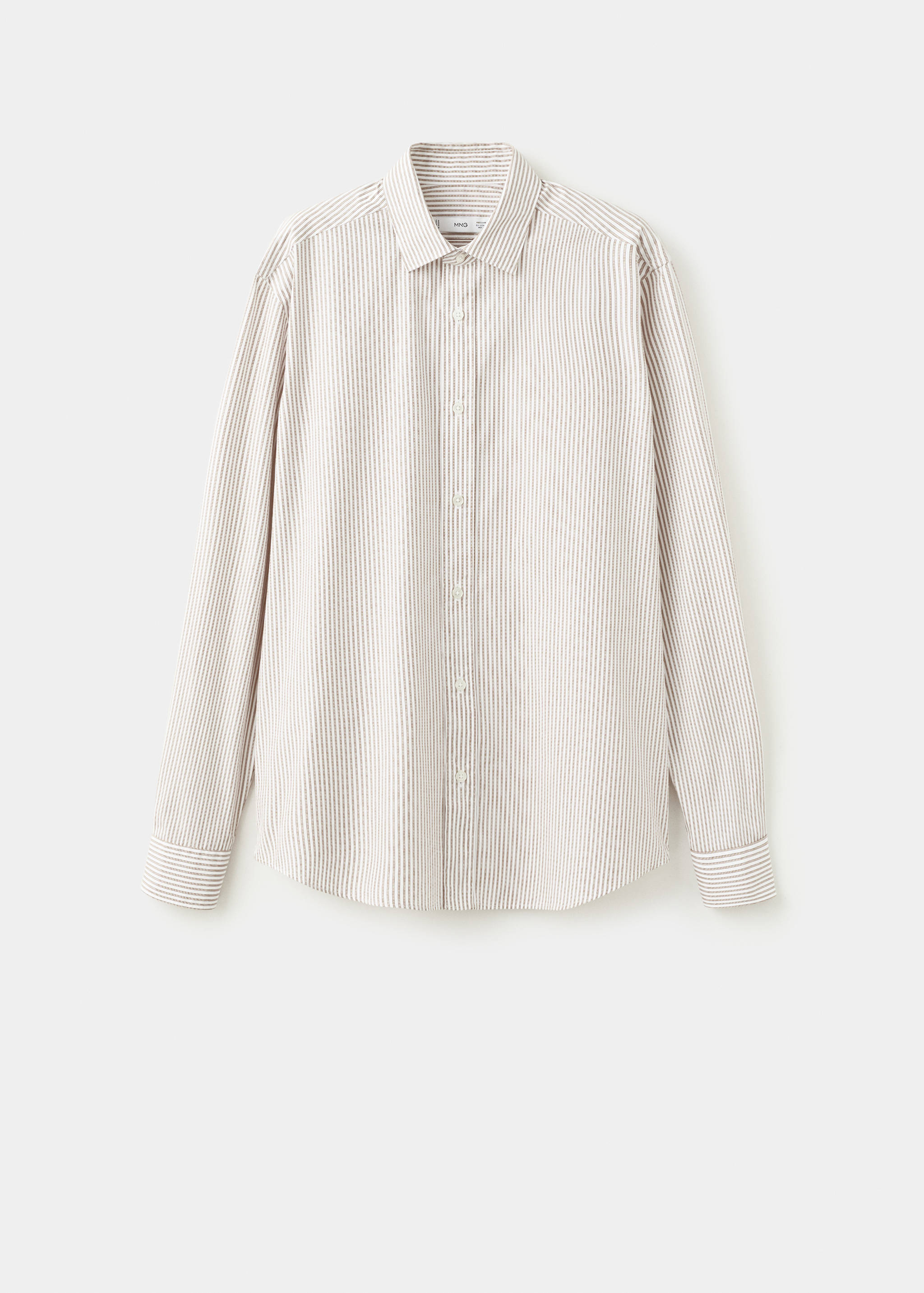Regular fit striped cotton shirt - Article without model