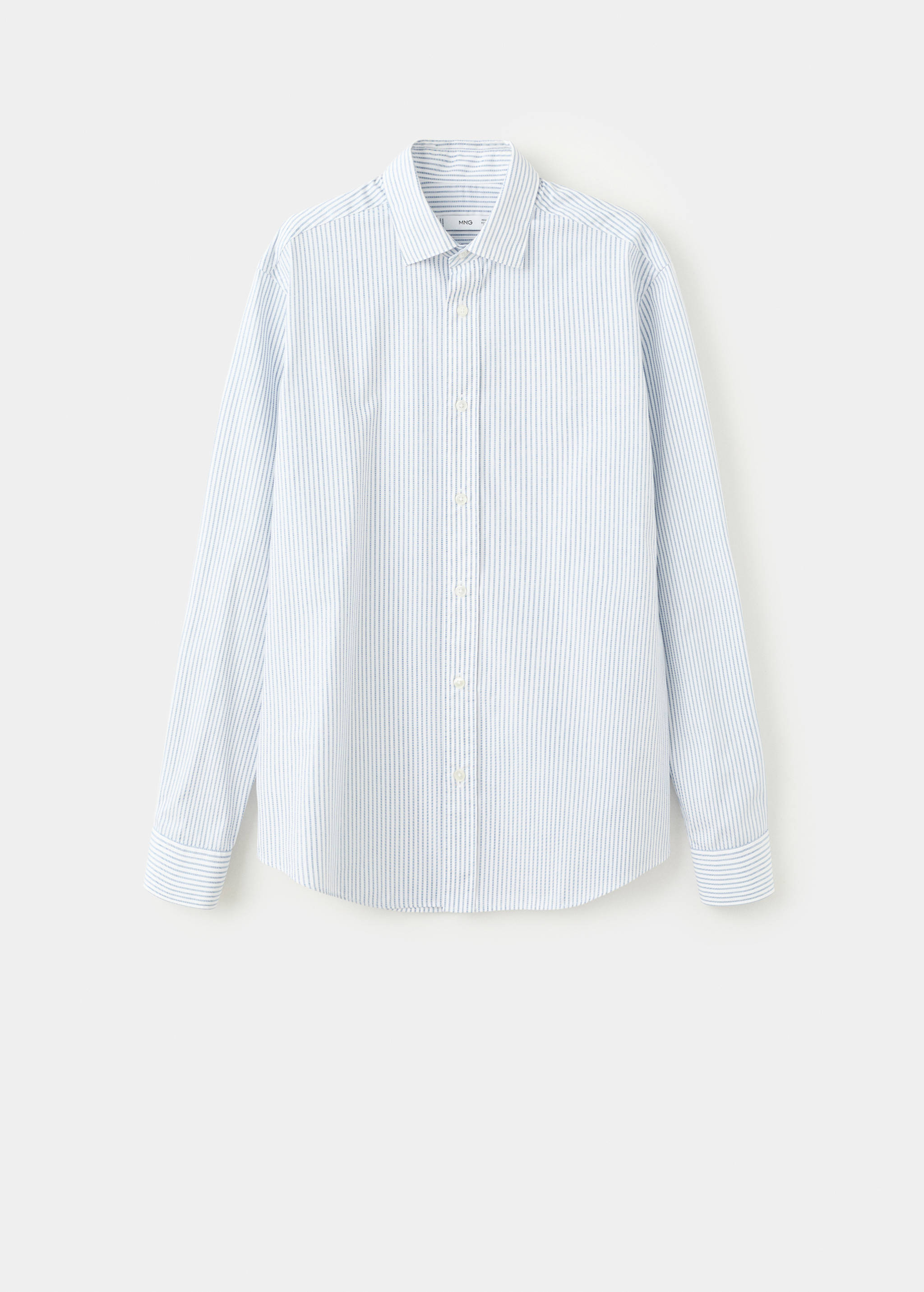 Regular fit striped cotton shirt - Article without model