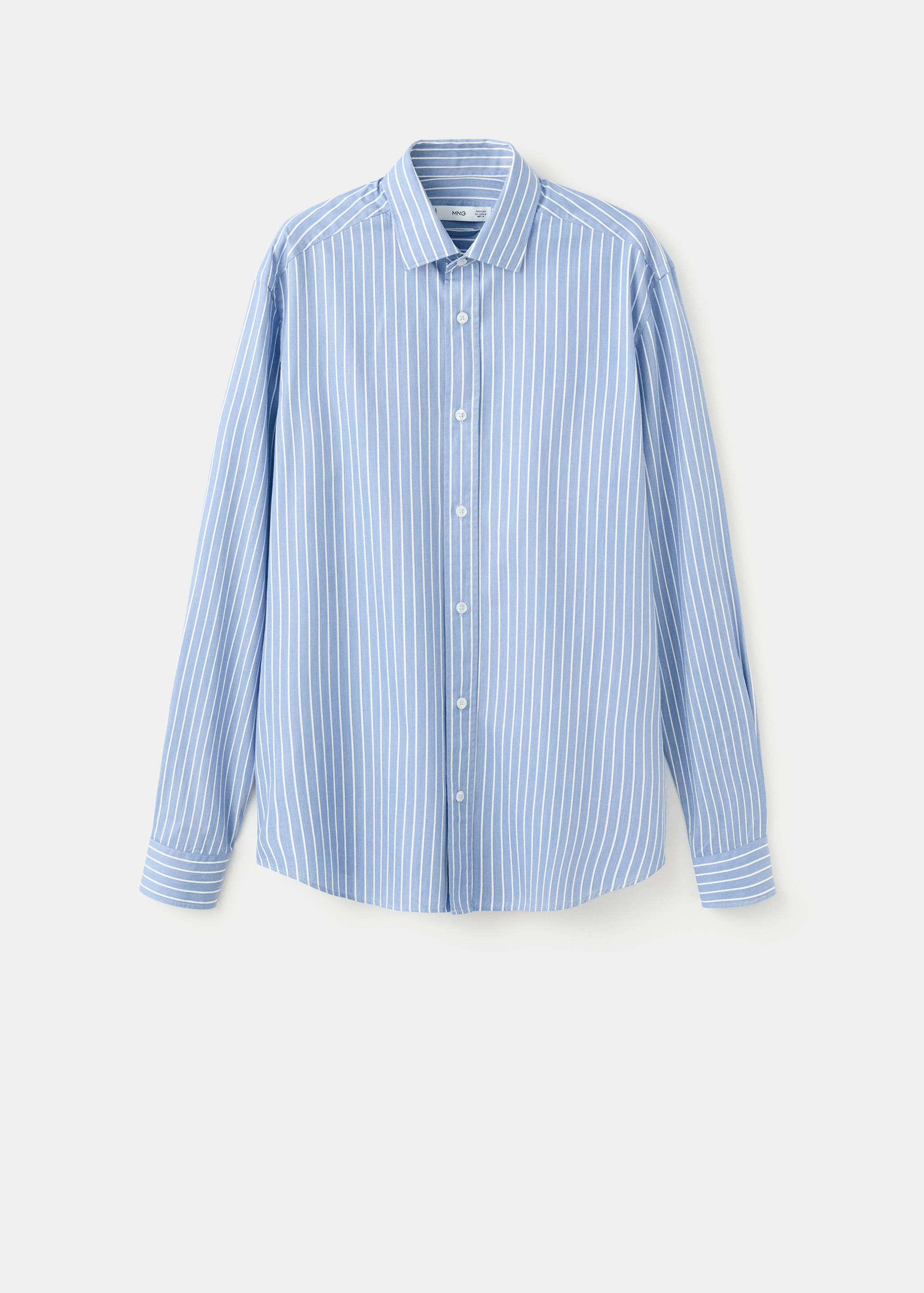Regular fit striped cotton shirt - Article without model