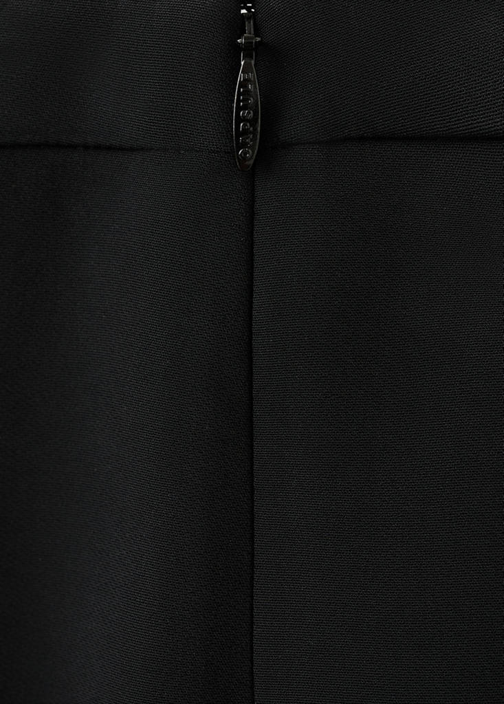 High-waist flared trousers — Black