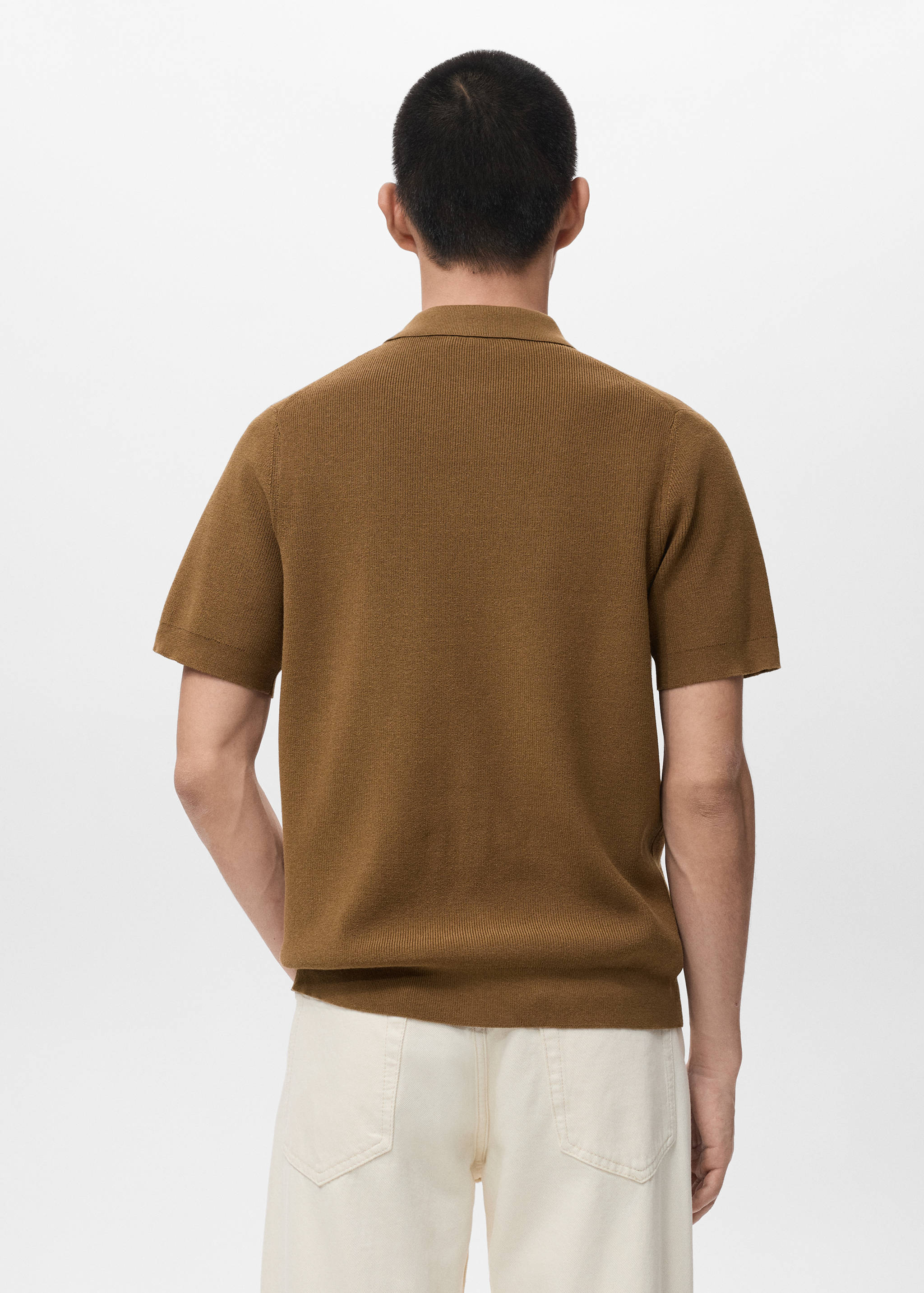 Cotton knit shirt - Reverse of the article