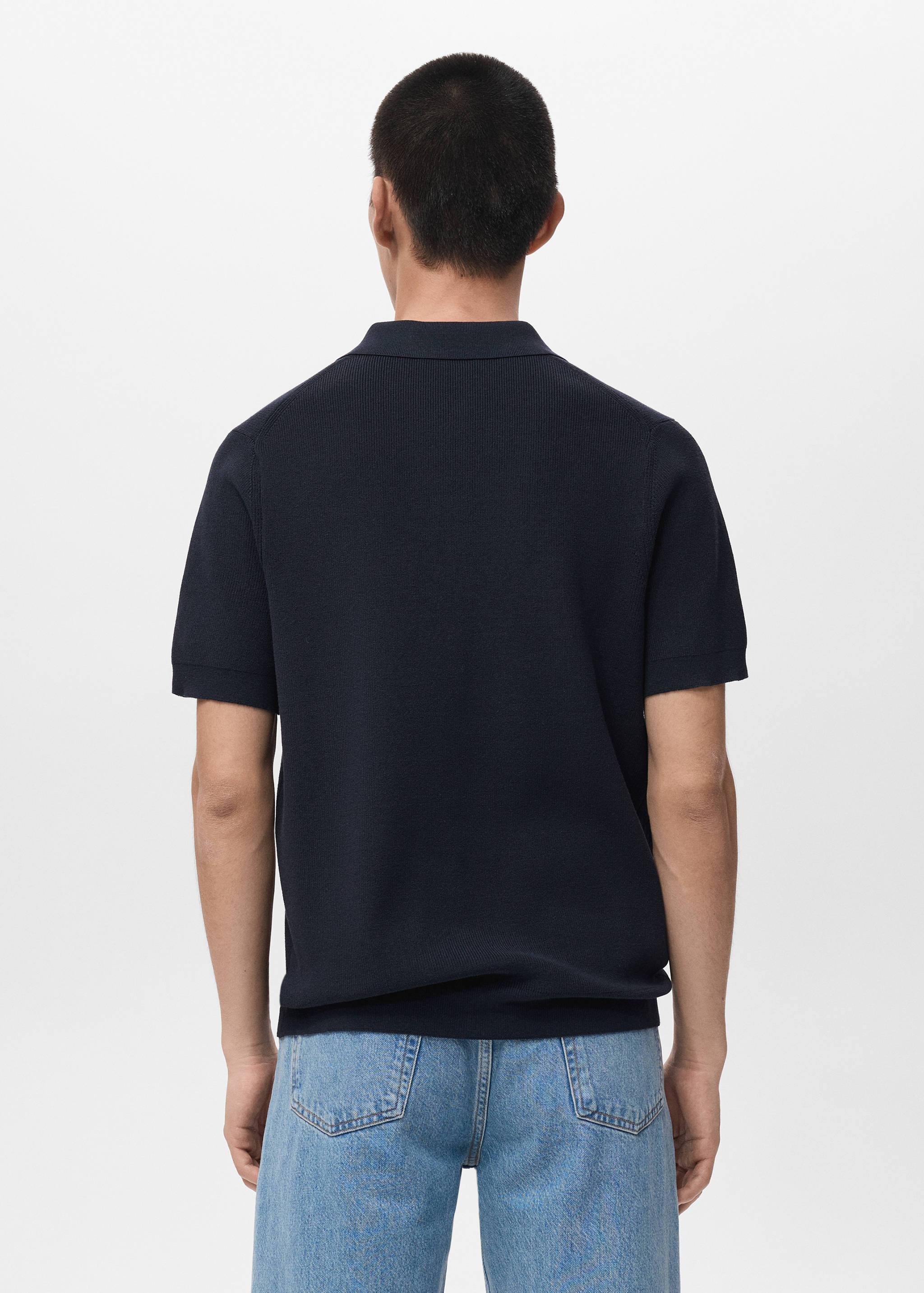 Cotton knit shirt - Reverse of the article