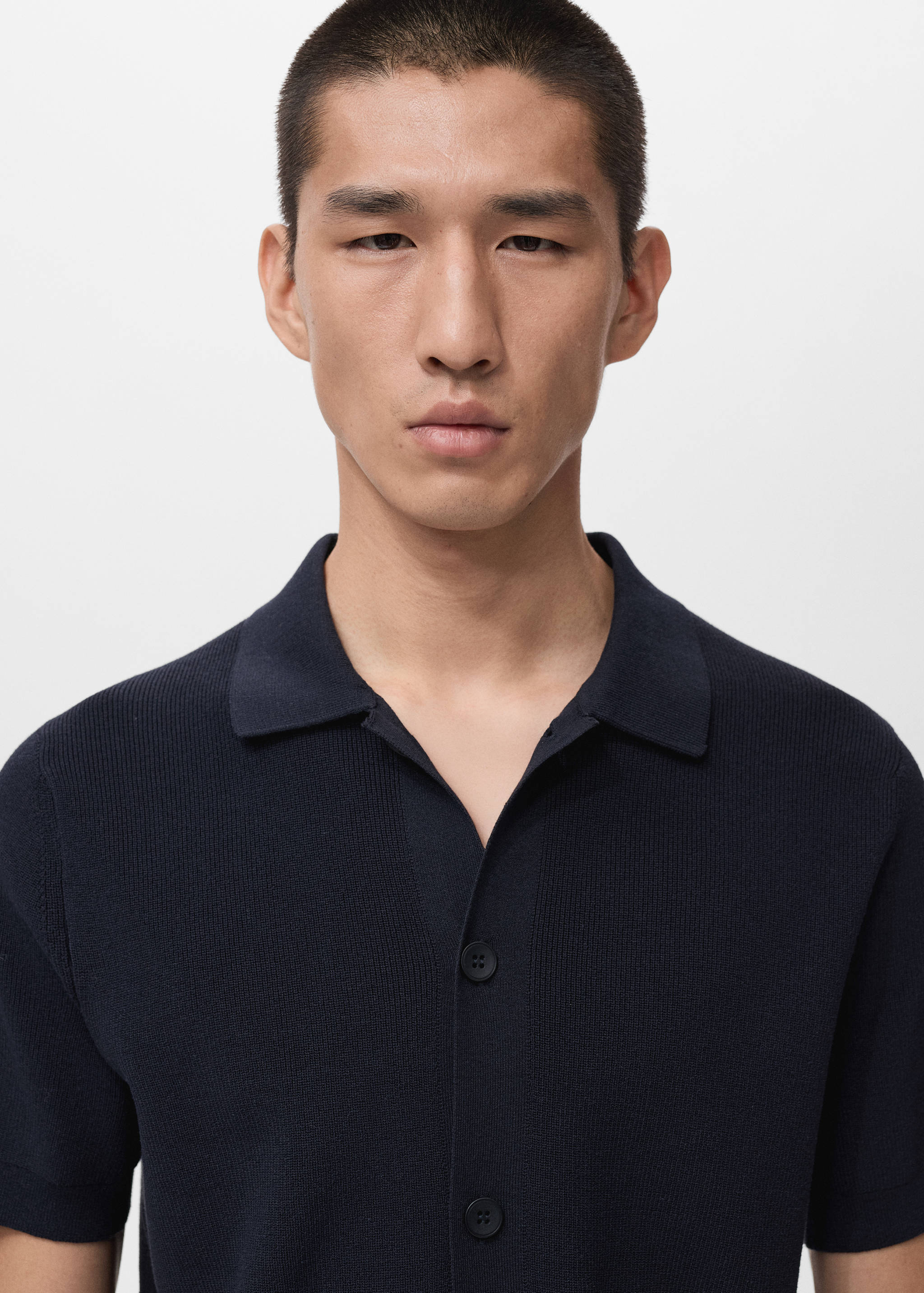 Cotton knit shirt - Details of the article 1