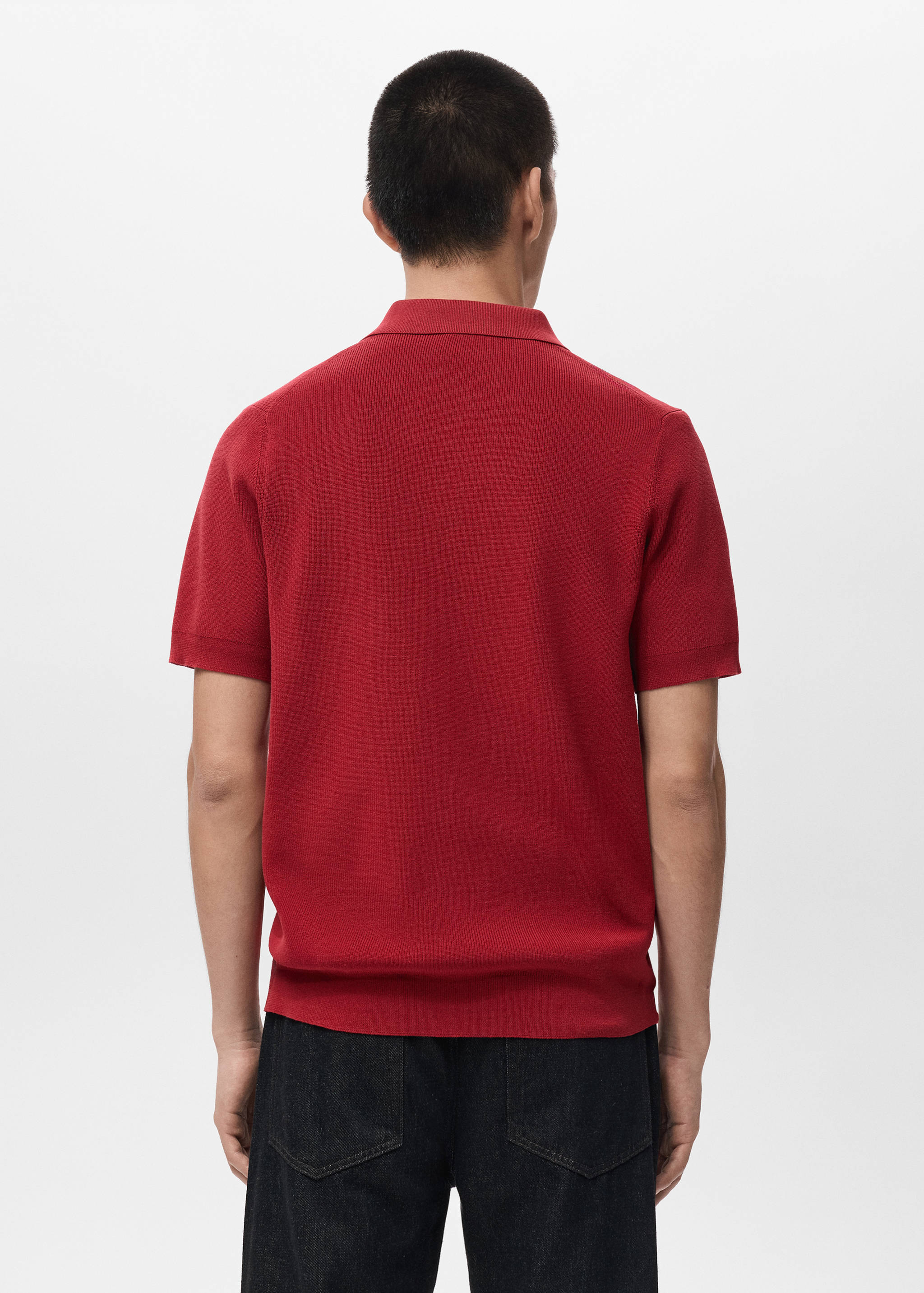Cotton knit shirt - Reverse of the article