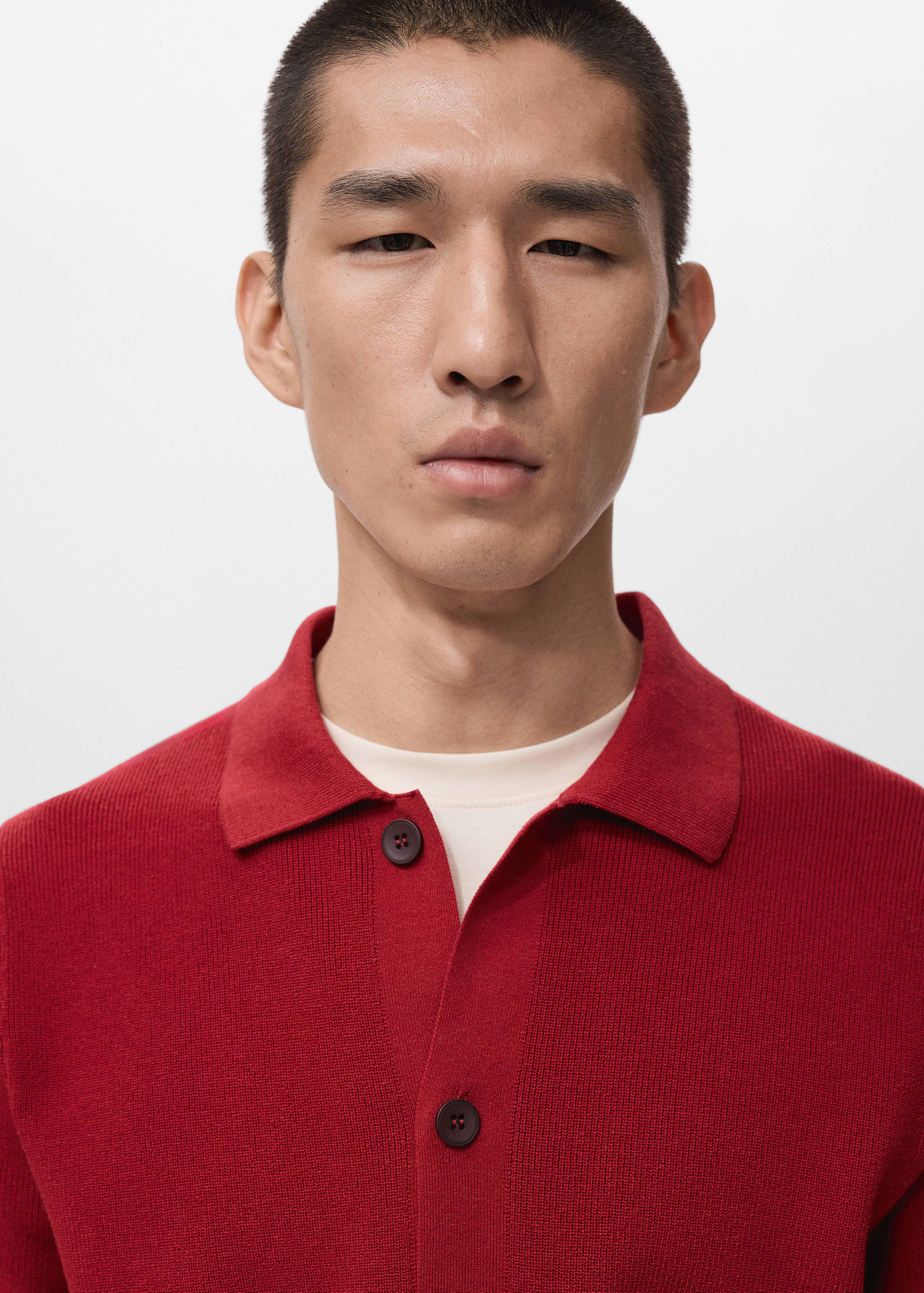 Cotton knit shirt - Details of the article 1