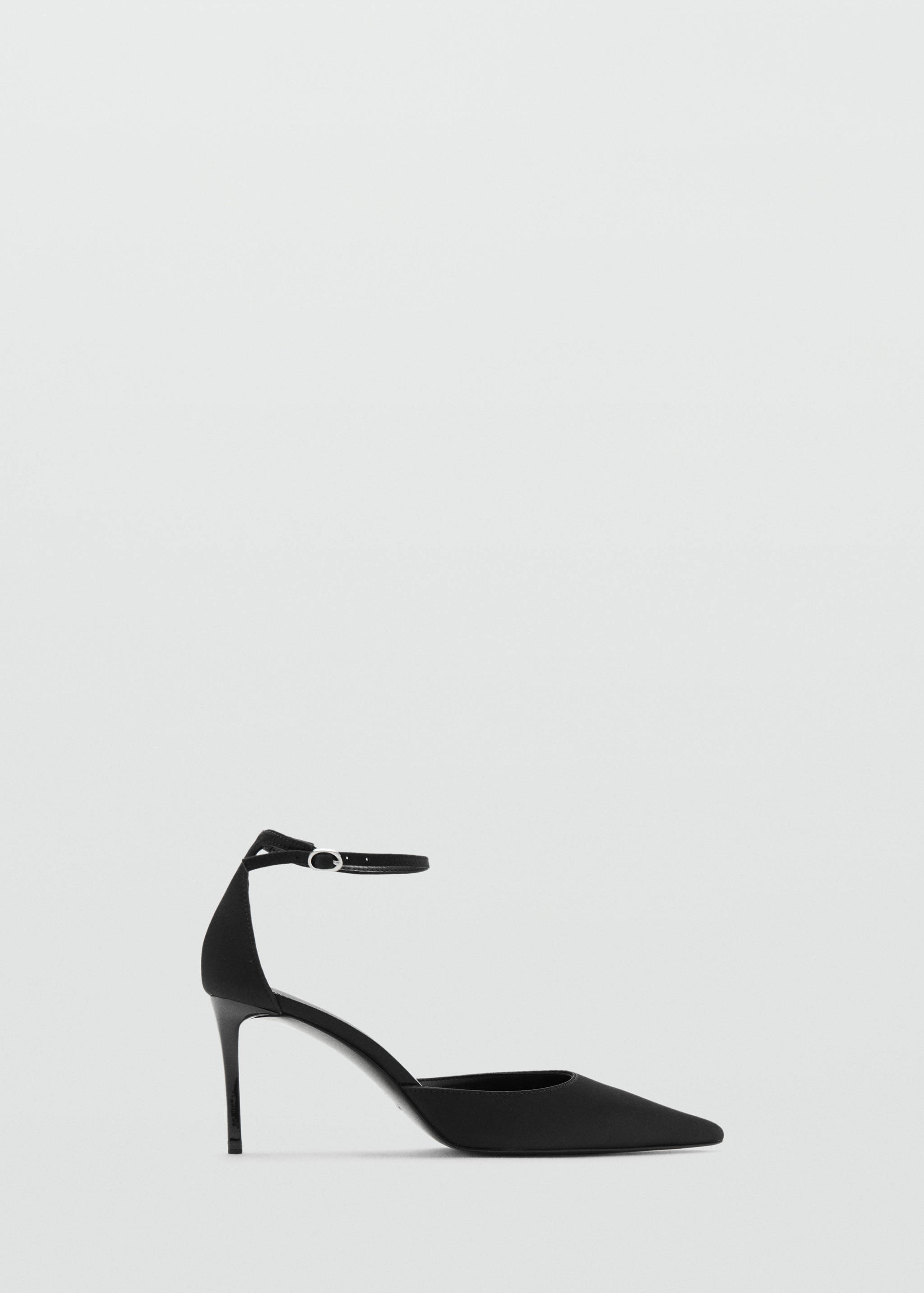 Satin court shoes with ankle straps - Article without model