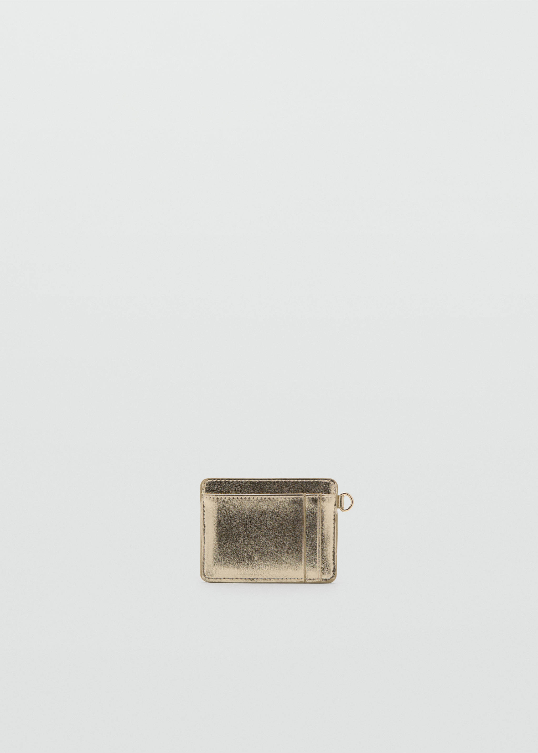 Tarjetero acolchado - Plano medio, Oro. Ref: 27061237-00.