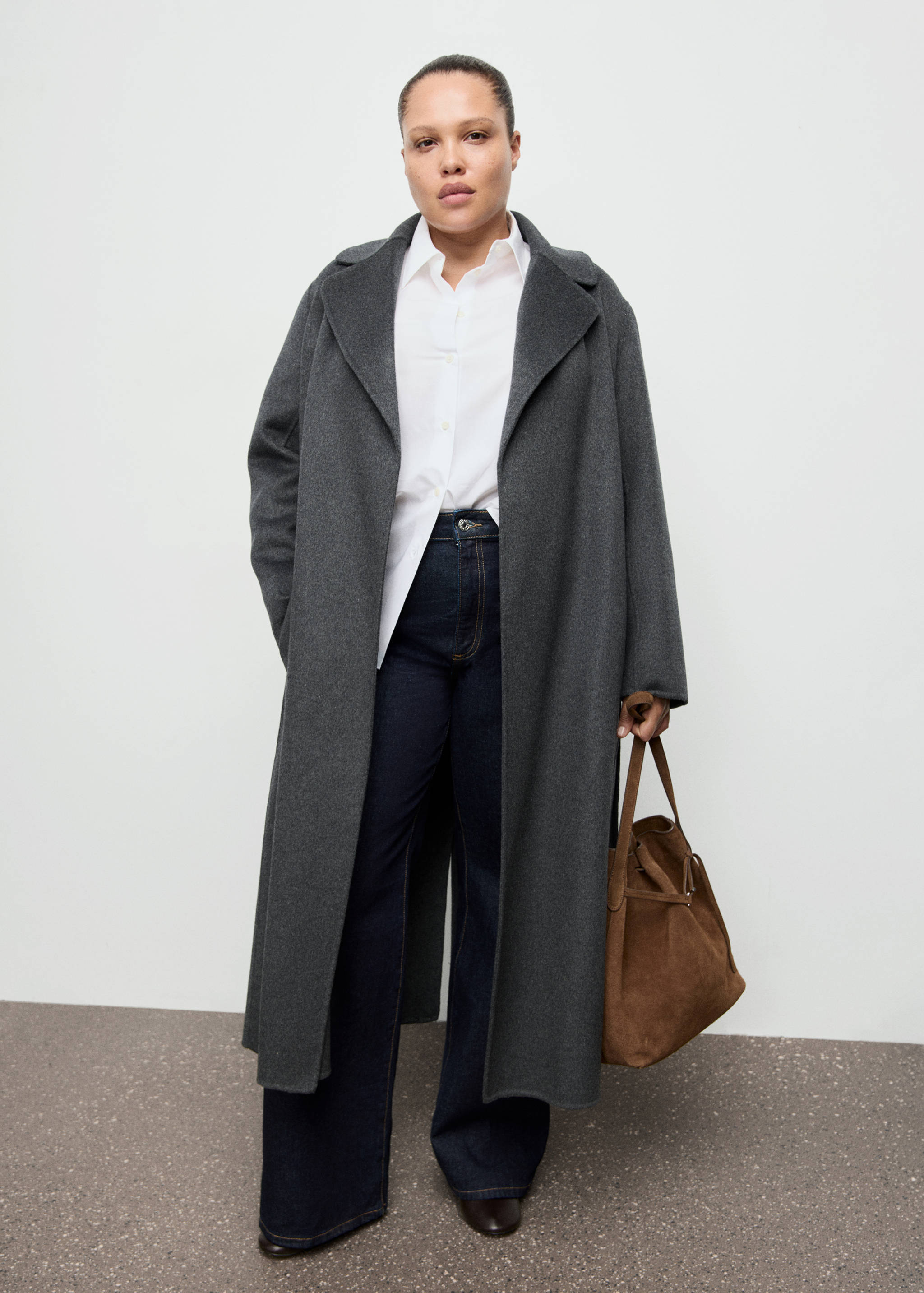 Manteau laine fait à la main ceinture - Détail de l'article 3