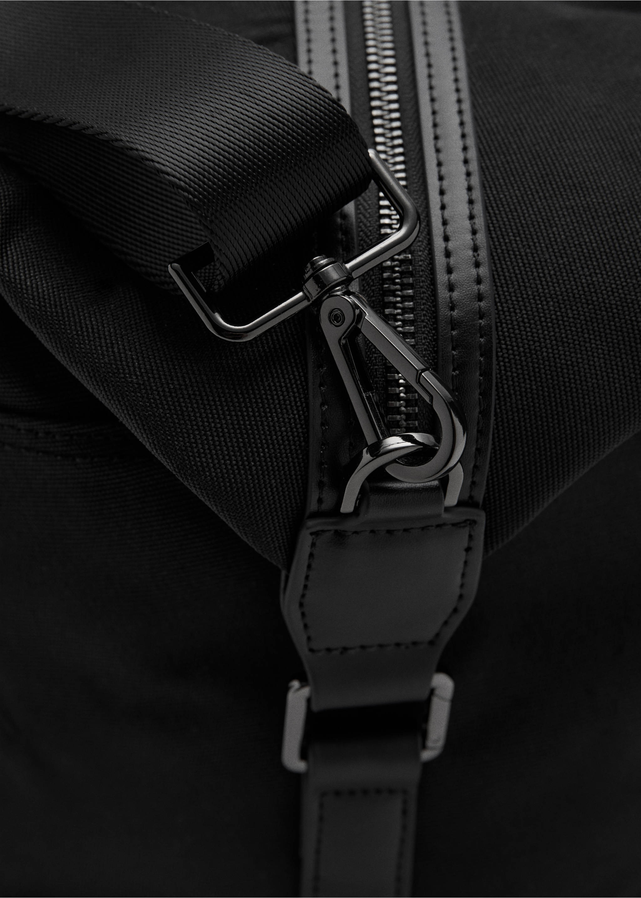 Bolso bowling combinado piel - Detalle del artículo 2, Negro. Ref: 27061245-00.