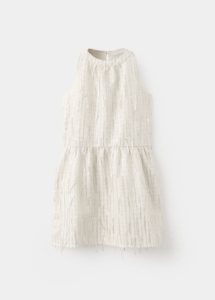Sequined dress — Beige