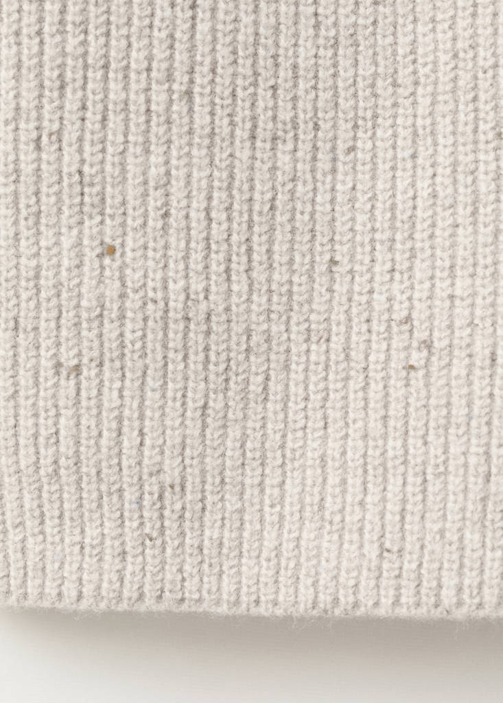 Ribbed knit cardigan — Light/Pastel Grey