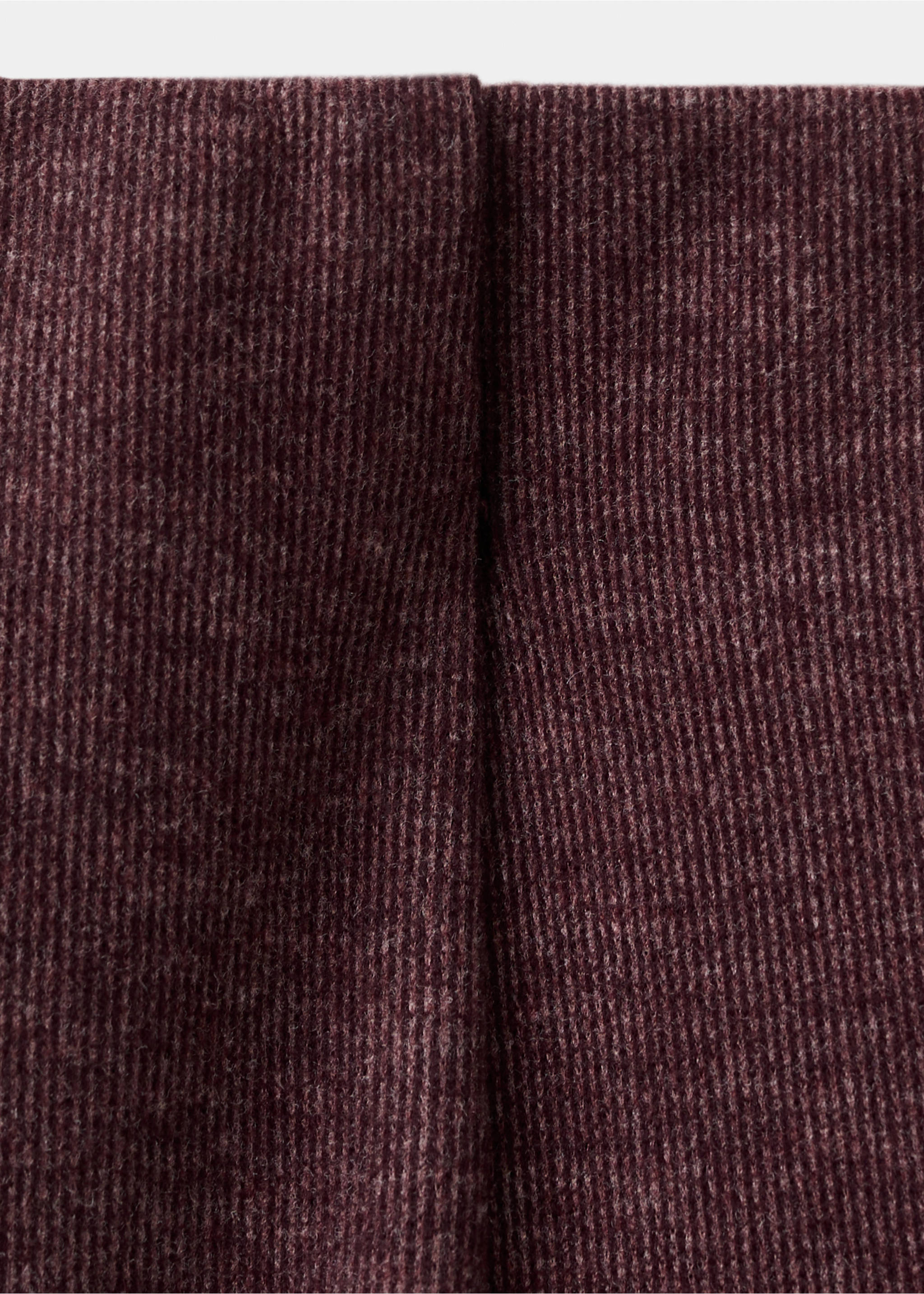 松紧腰带针织裤 - null, 深酒红. Ref: 27061252-00.