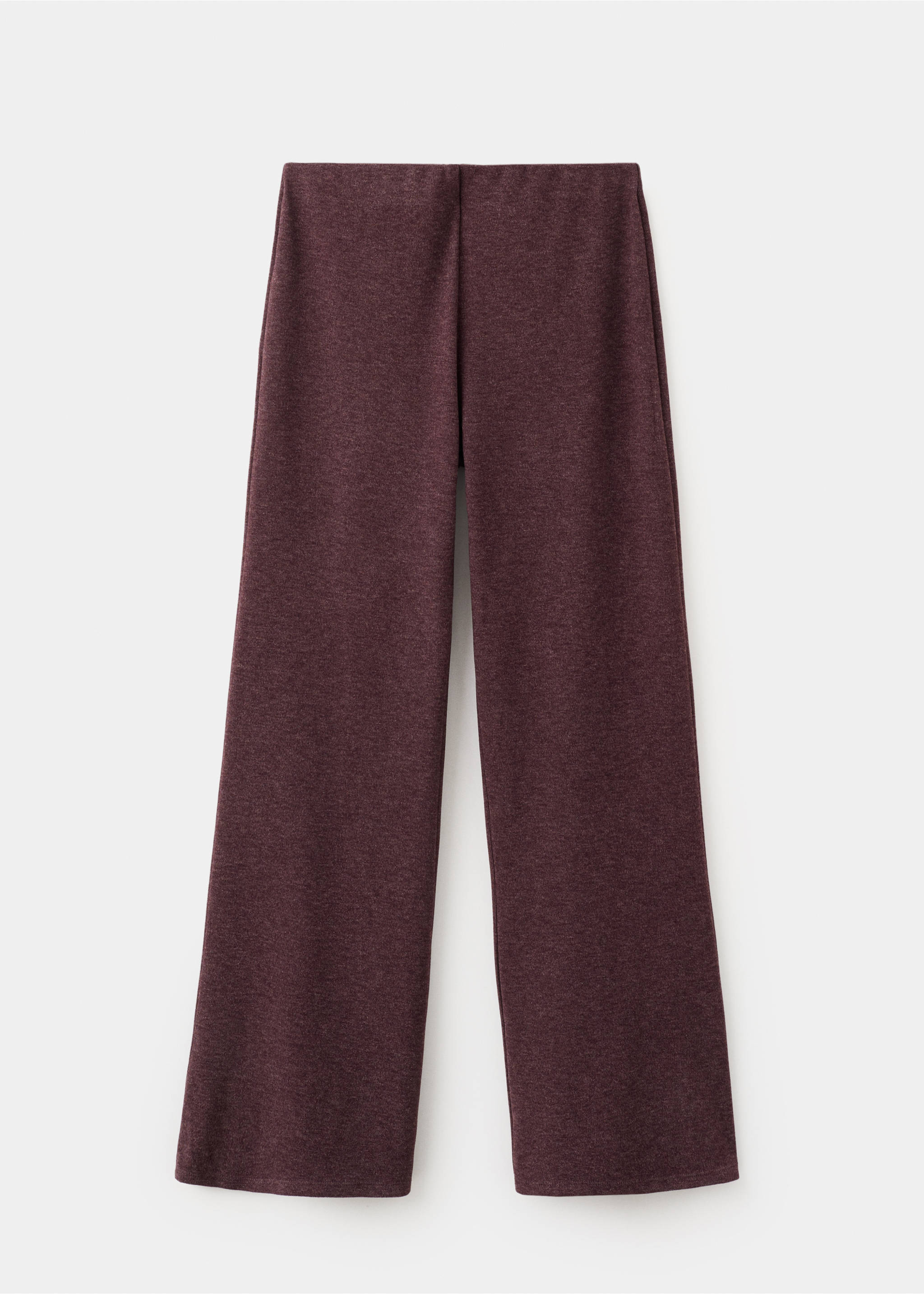 Knitted trousers with elastic waistband - Article without model, Burgundy. Ref: 27061252-00.