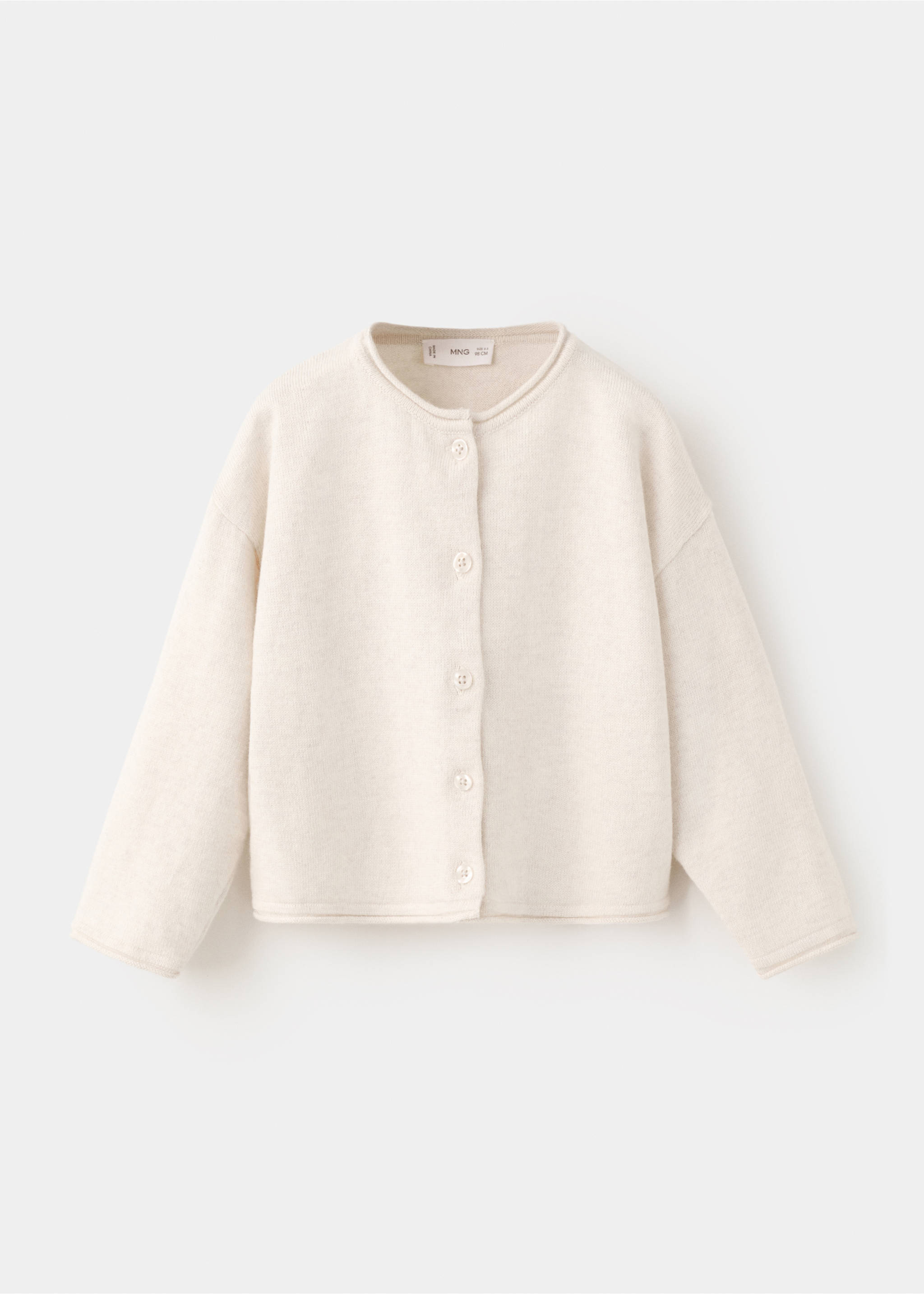 Cárdigan punto botones - Artículo sin modelo, Beige. Ref: 27061253-00.