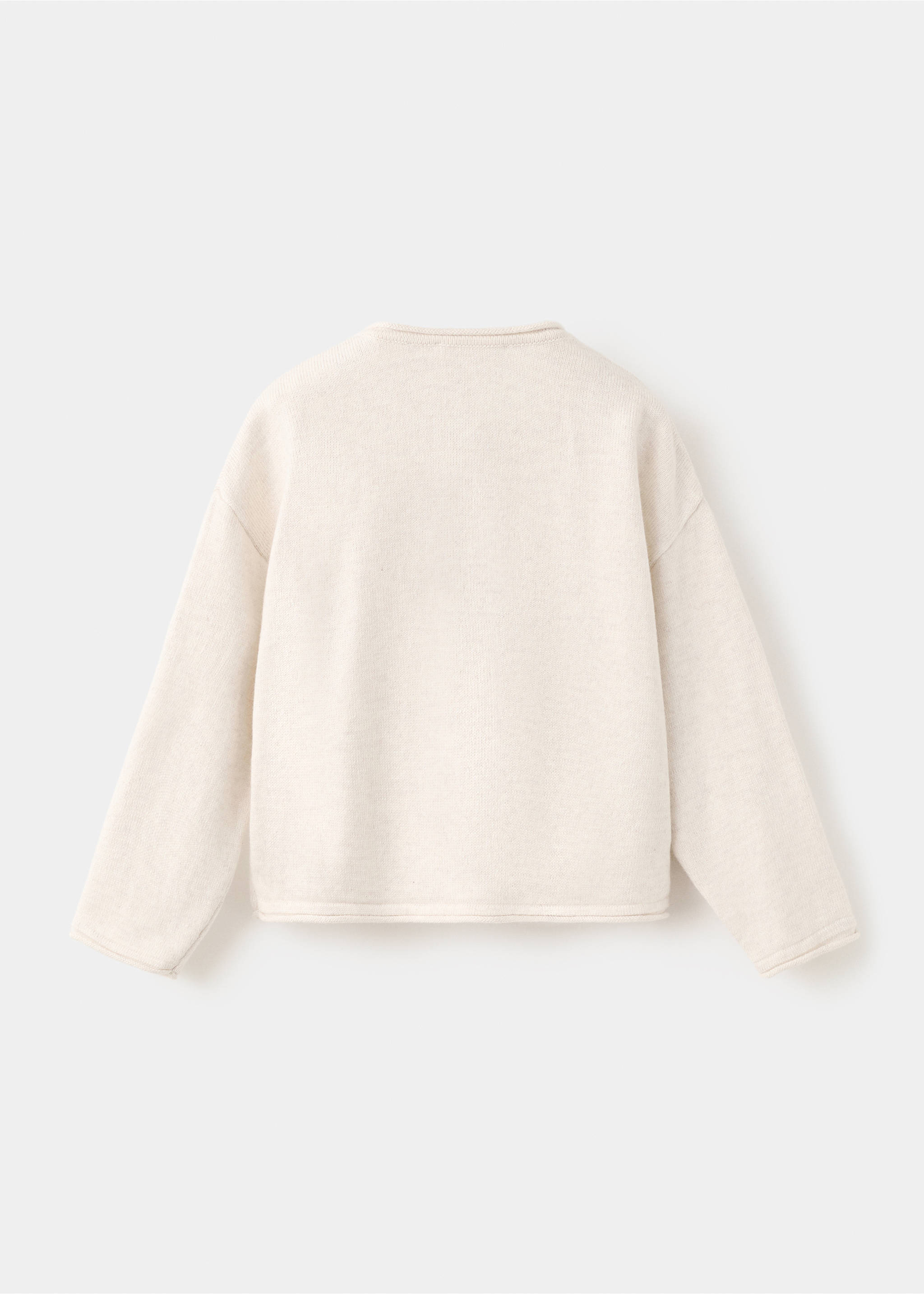 Cárdigan punto botones - Reverso del artículo, Beige. Ref: 27061253-00.