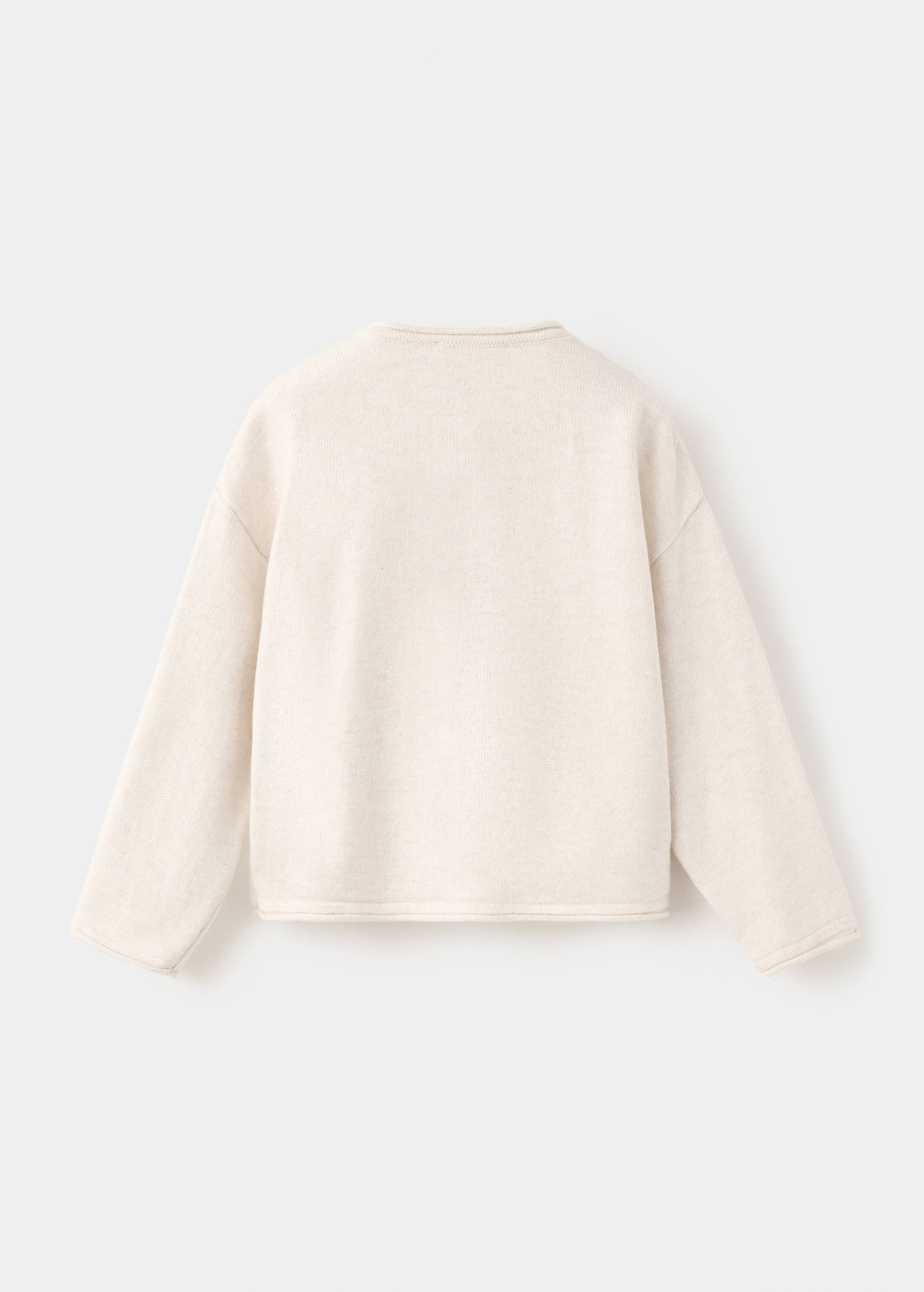 Knitted button cardigan - Reverse of the article