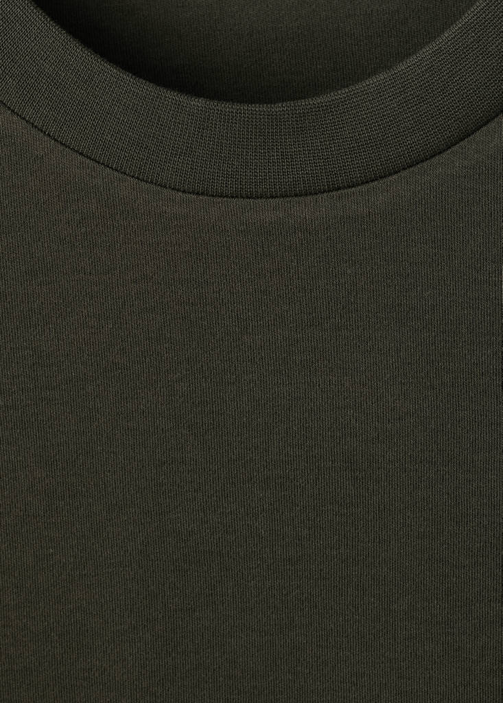 Long sleeve regular fit T-shirt — Chocolate