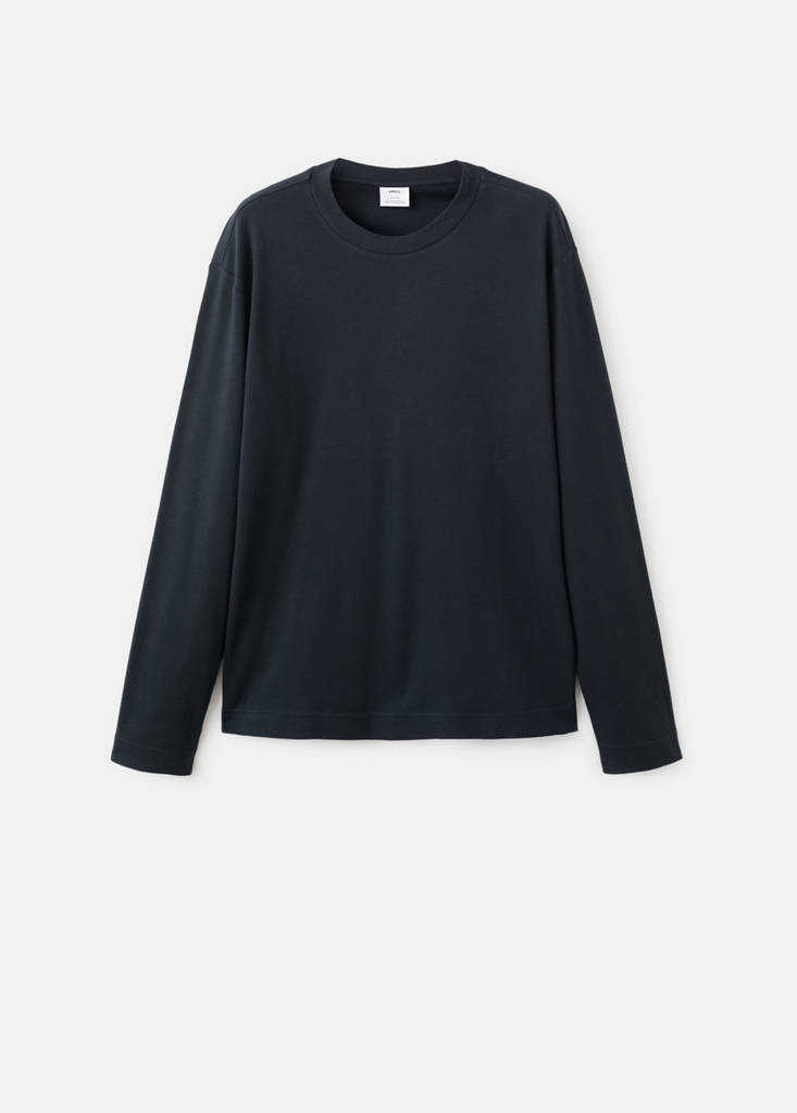 Long sleeve regular fit T-shirt — Navy