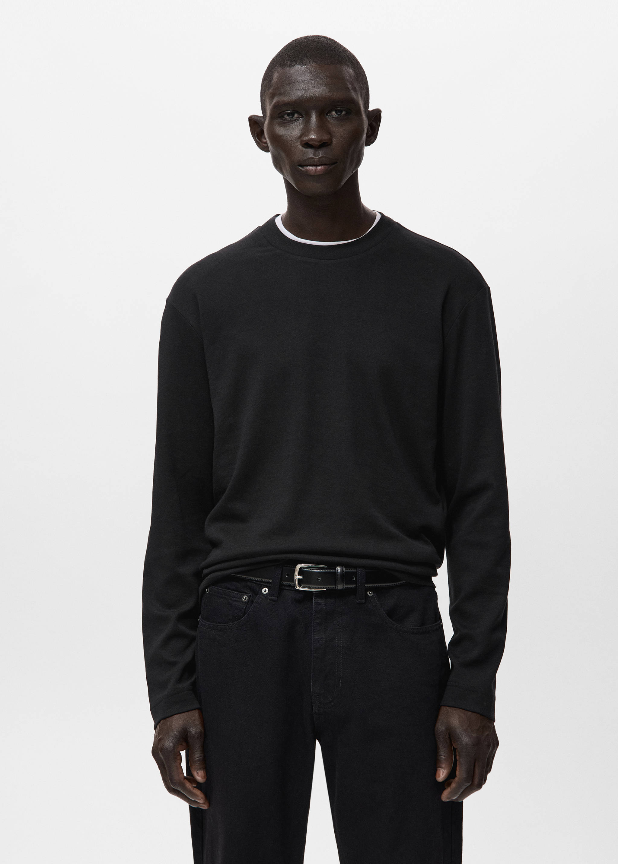 Лонгслив regular fit - Средний план