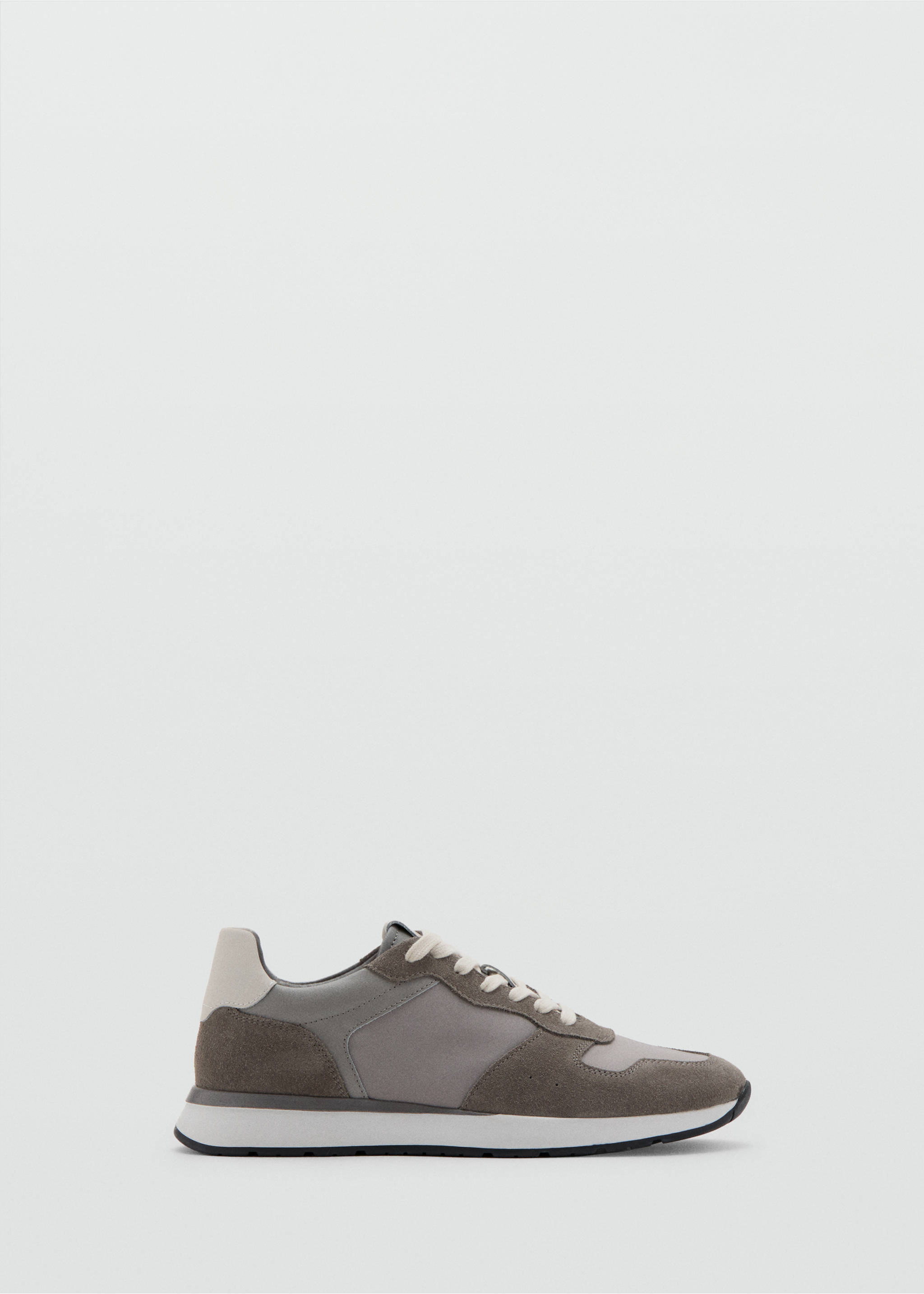 Leather mixed sneakers - Article without model, Grey. Ref: 27061255-00.