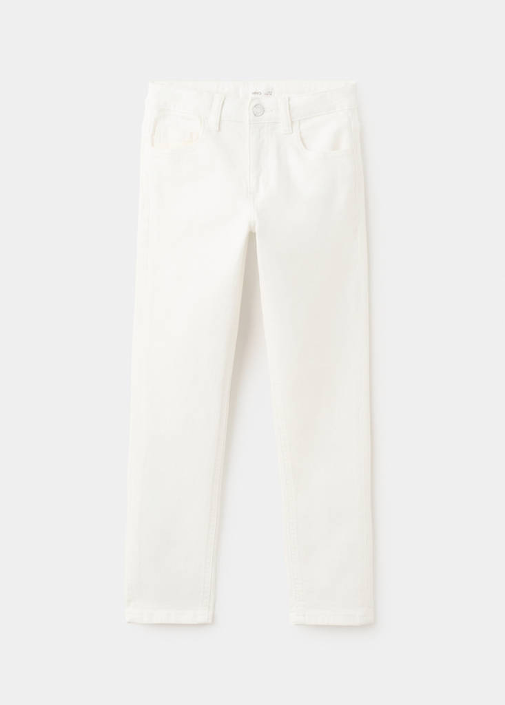 MANGO KIDS - Jean slim taille normale blanc - 11 - Garçon