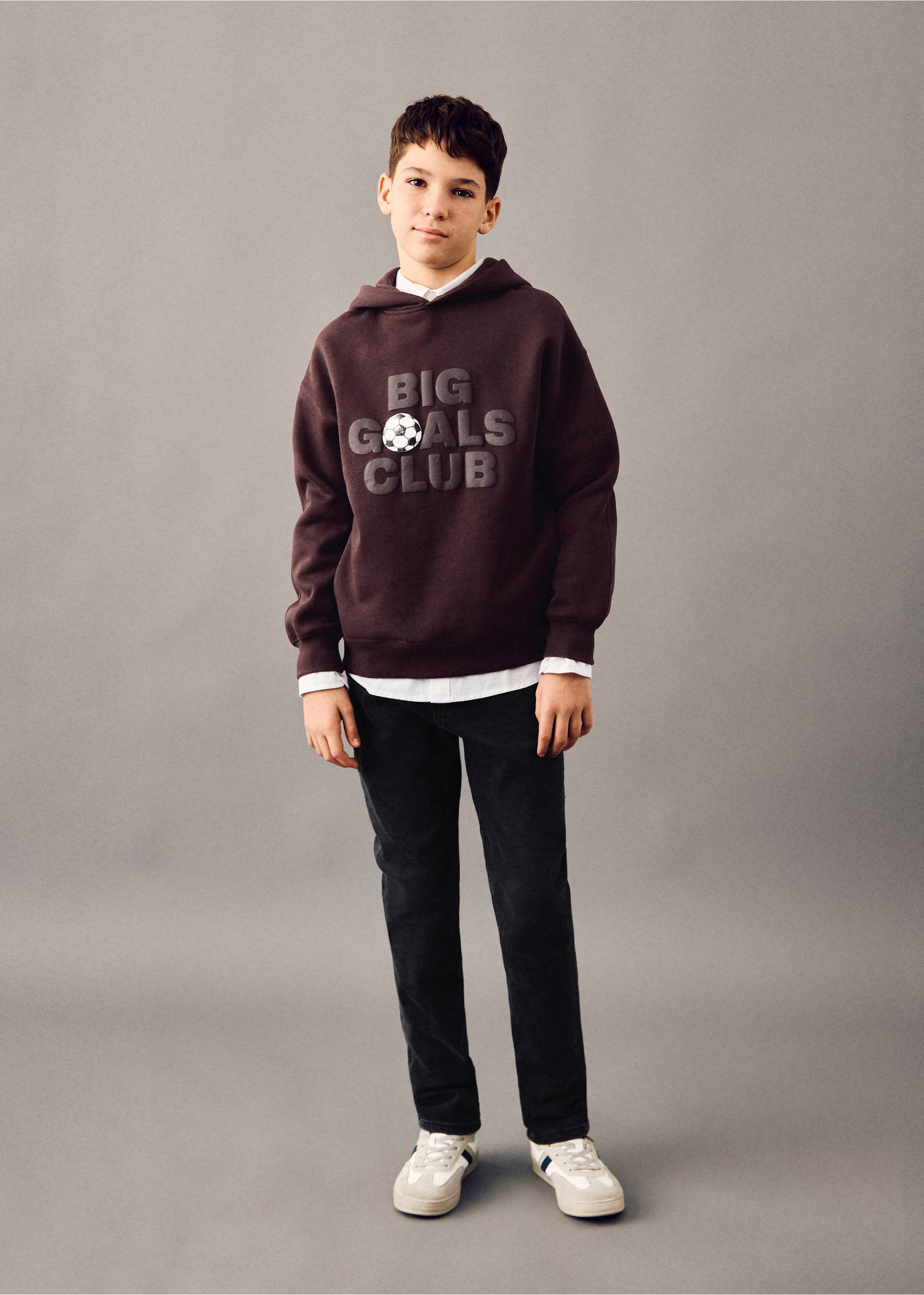 Jeans slim tiro medio - Plano general, Denim negro. Ref: 27061260-00.