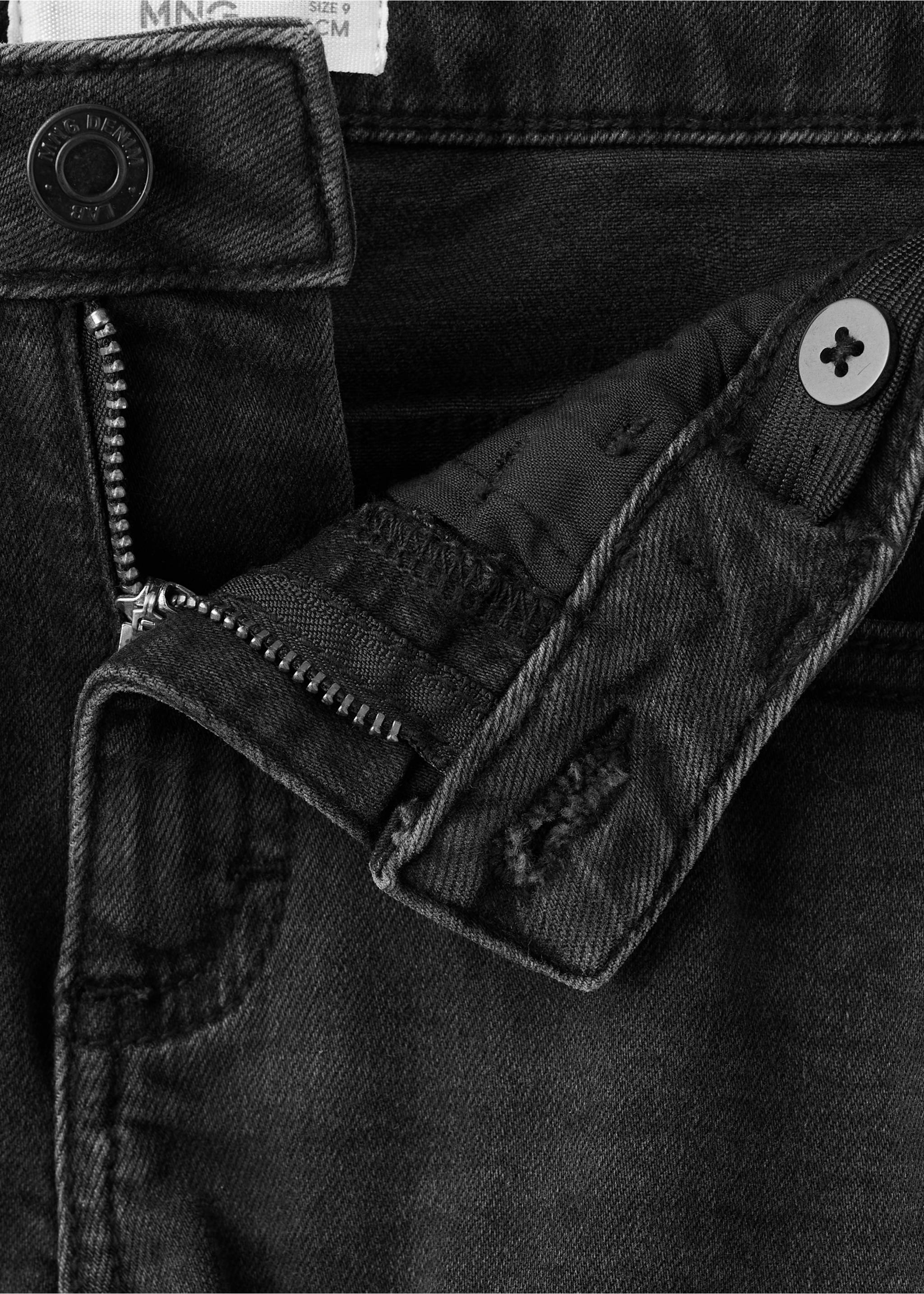 Jeans slim tiro medio - Detalle del artículo 0, Denim negro. Ref: 27061260-00.