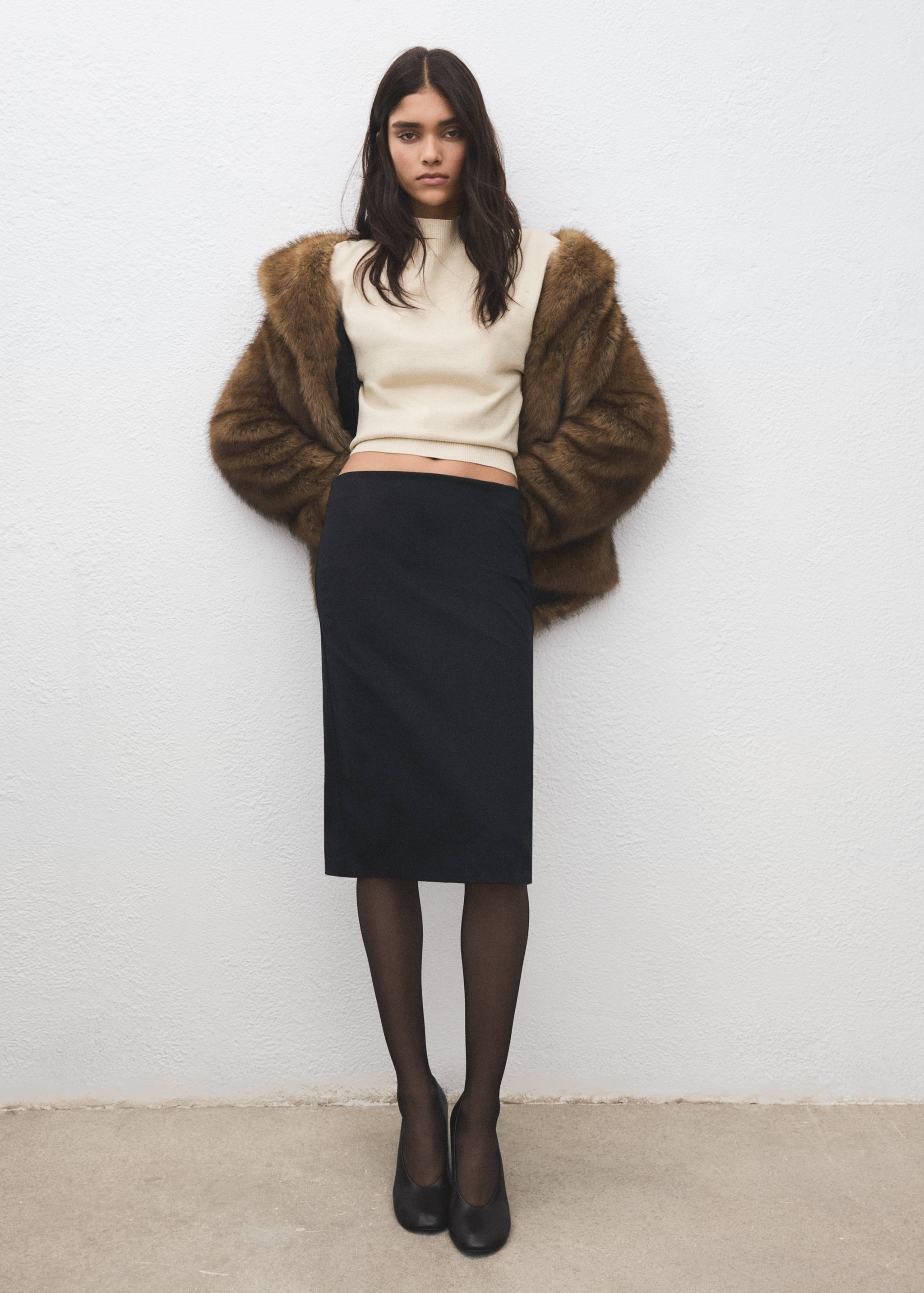 Short-sleeved lurex sweater - General plane