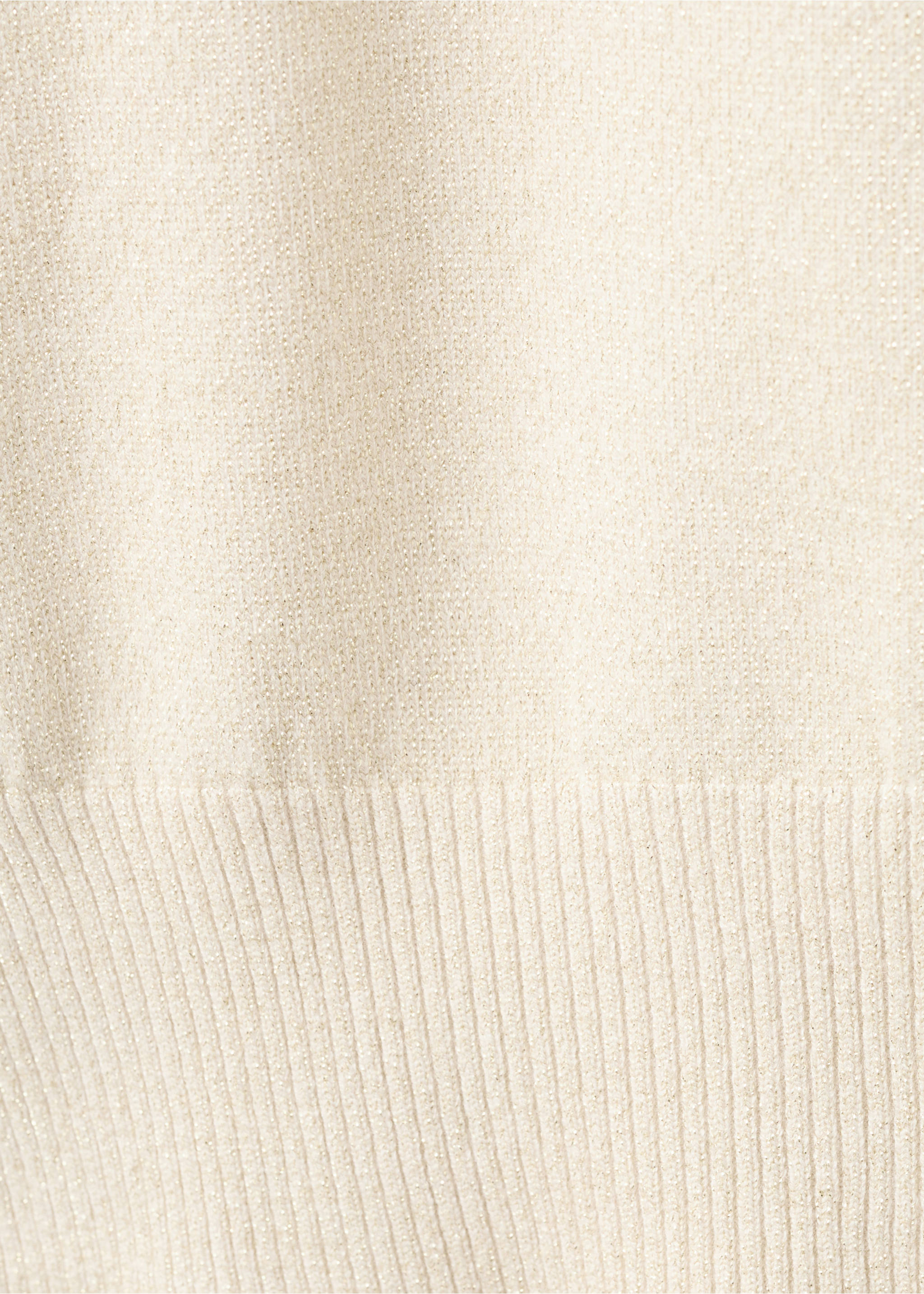 Short-sleeved lurex sweater - Details of the article 0, Gold. Ref: 27061262-00.