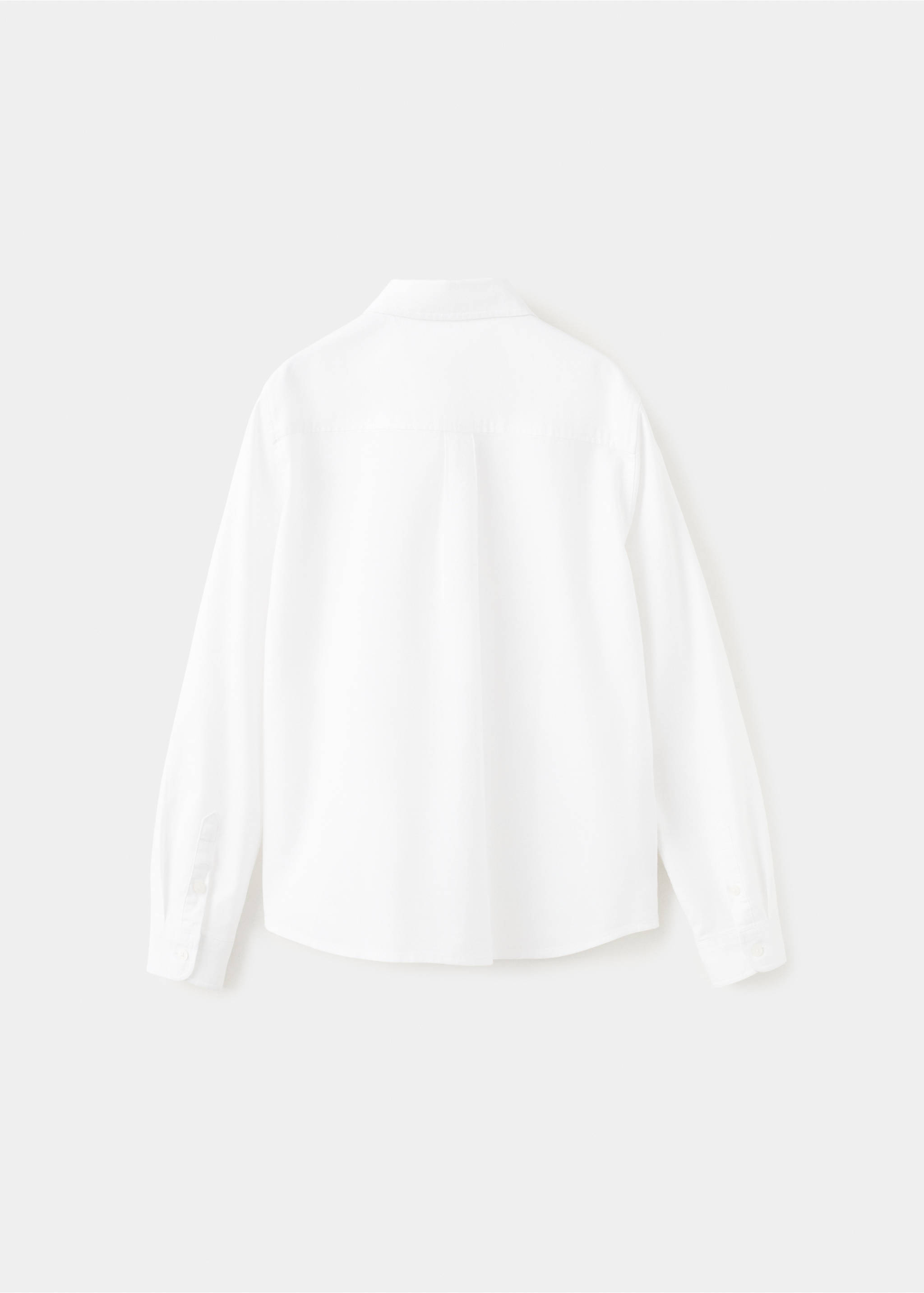 Camisa Oxford algodón - Reverso del artículo, Blanco. Ref: 27061266-00.