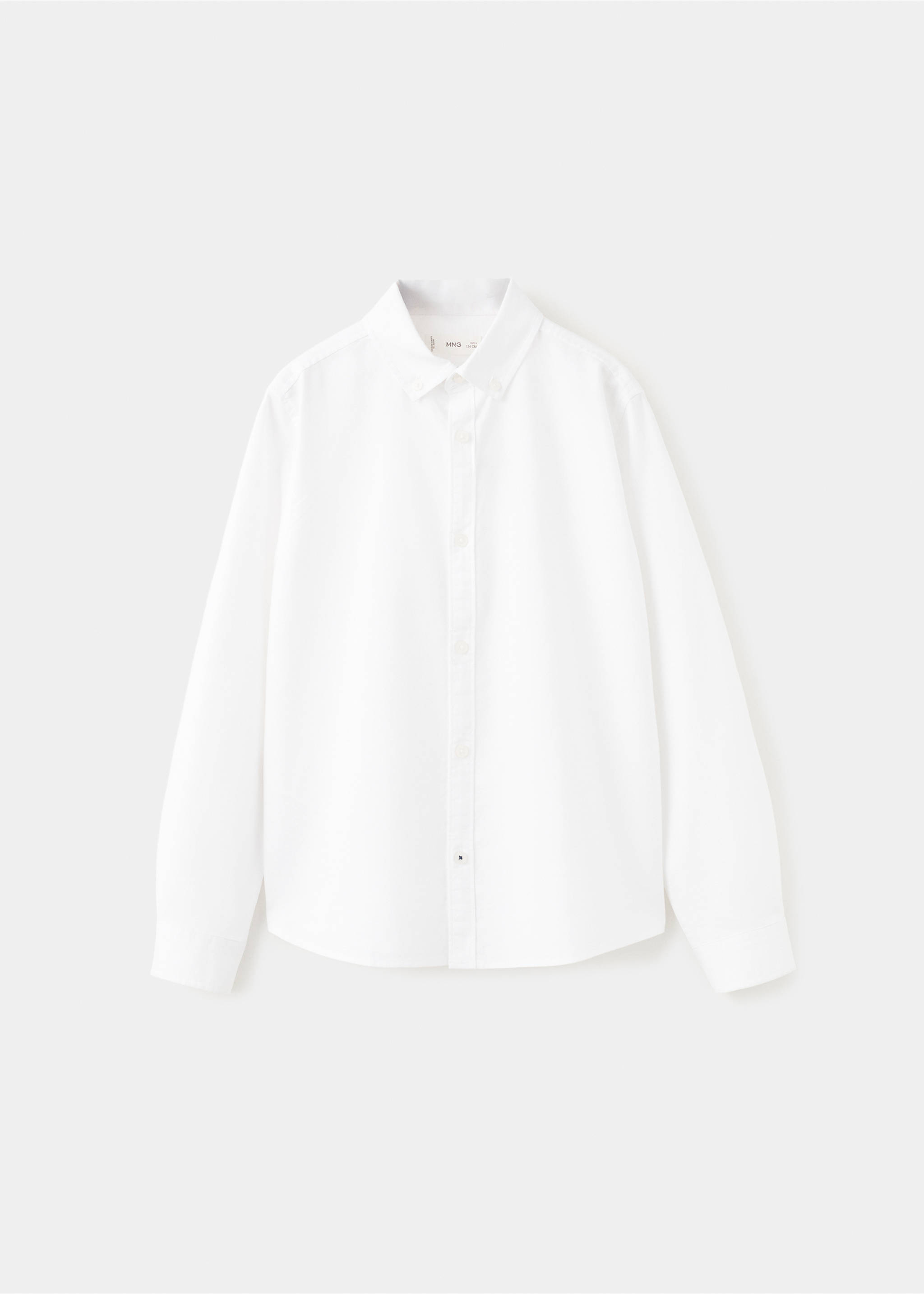 Oxford cotton shirt - Article without model, White. Ref: 27061266-00.