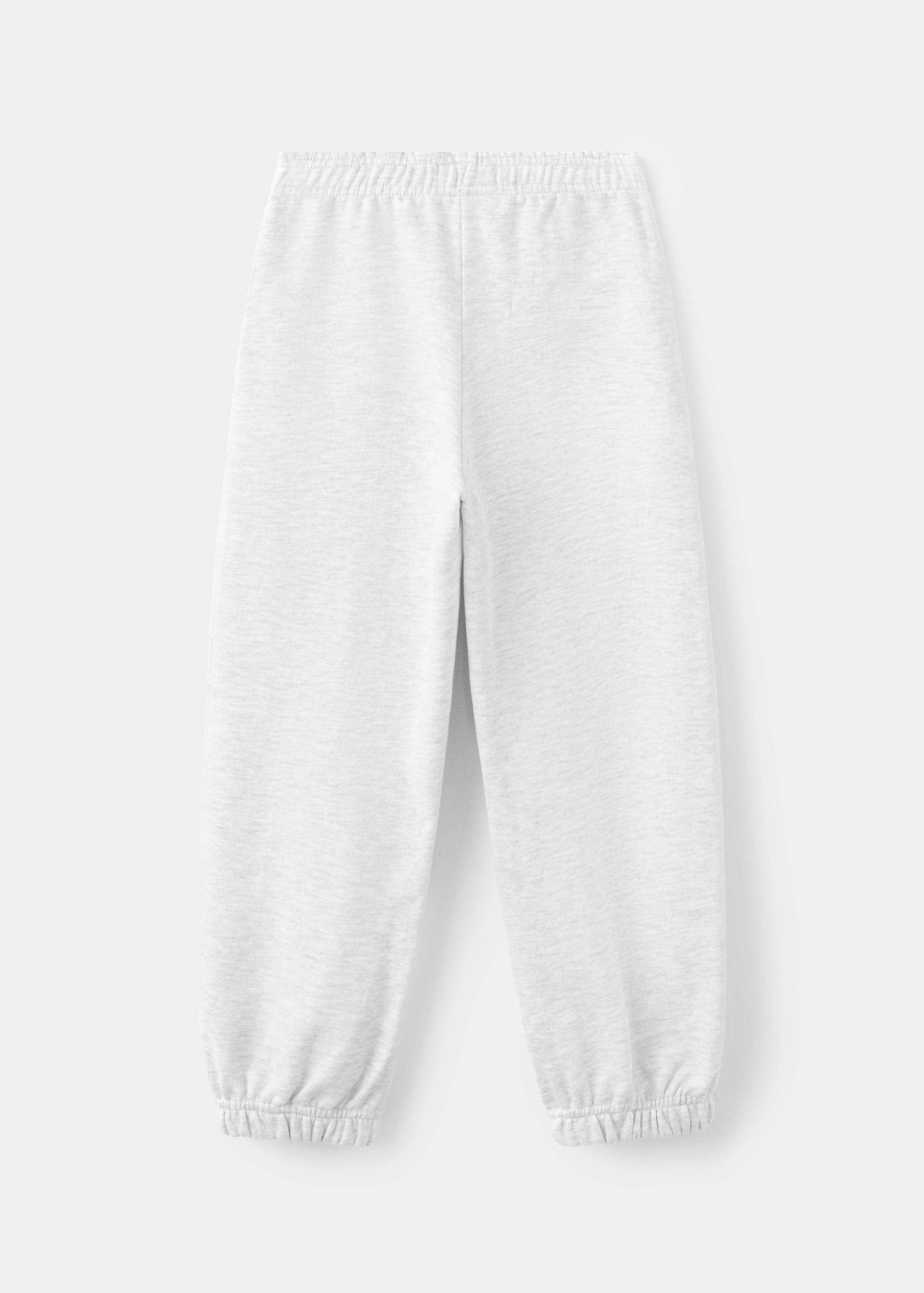 Cotton joggers with elastic waist - Reverse of the article