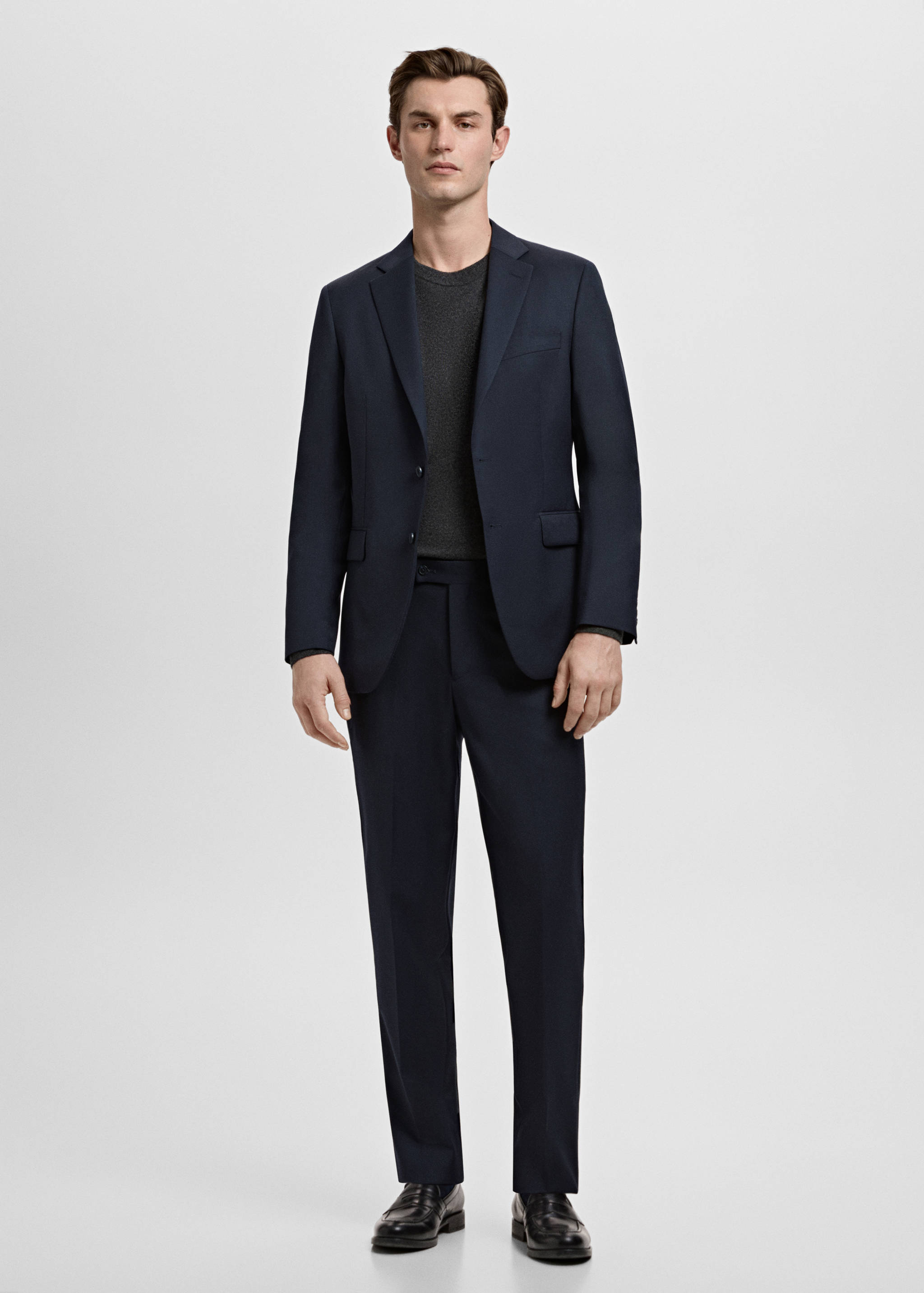 都灵100%羊毛西装裤 - null