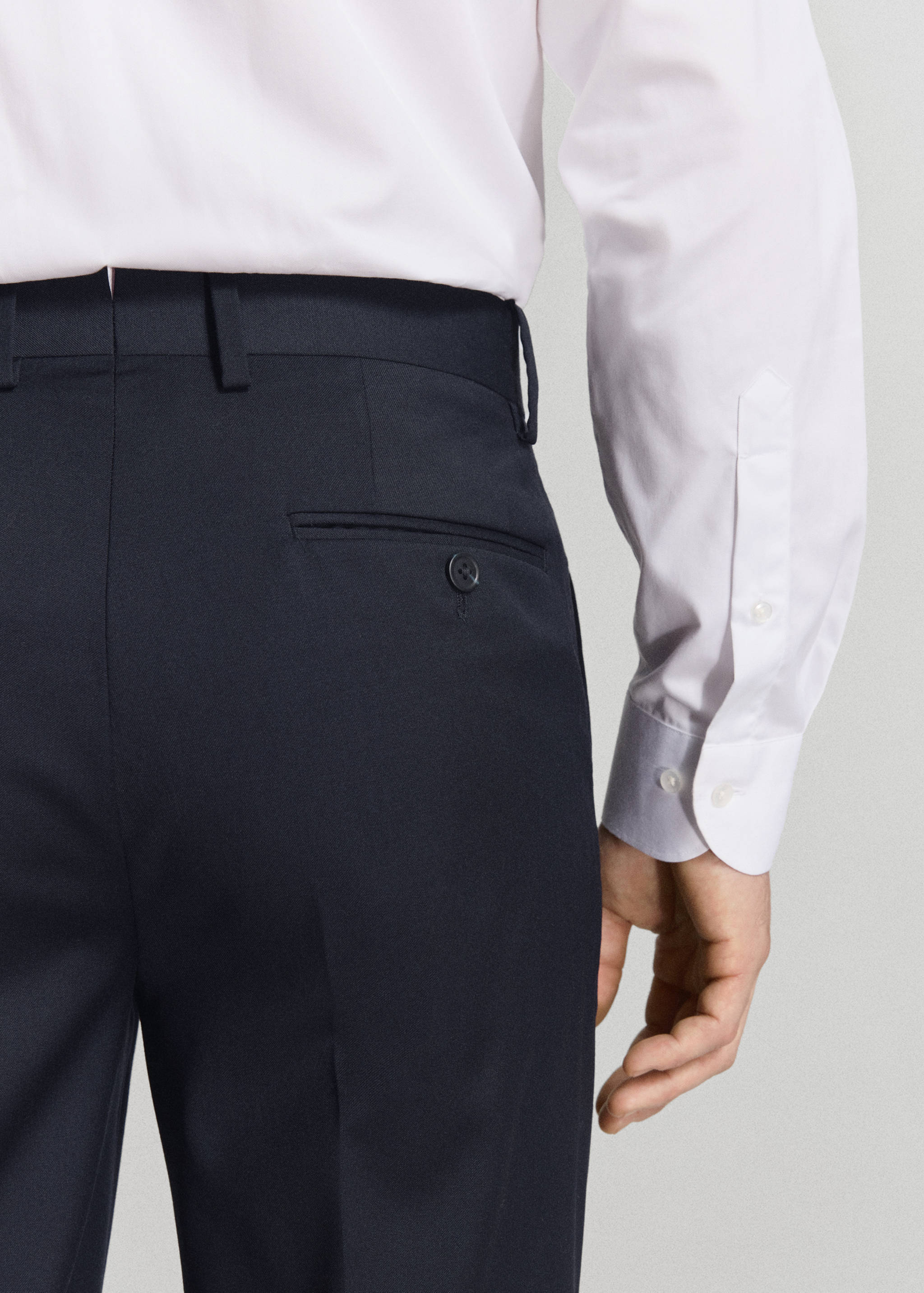 Turin 100% wool suit trousers - Details of the article 3