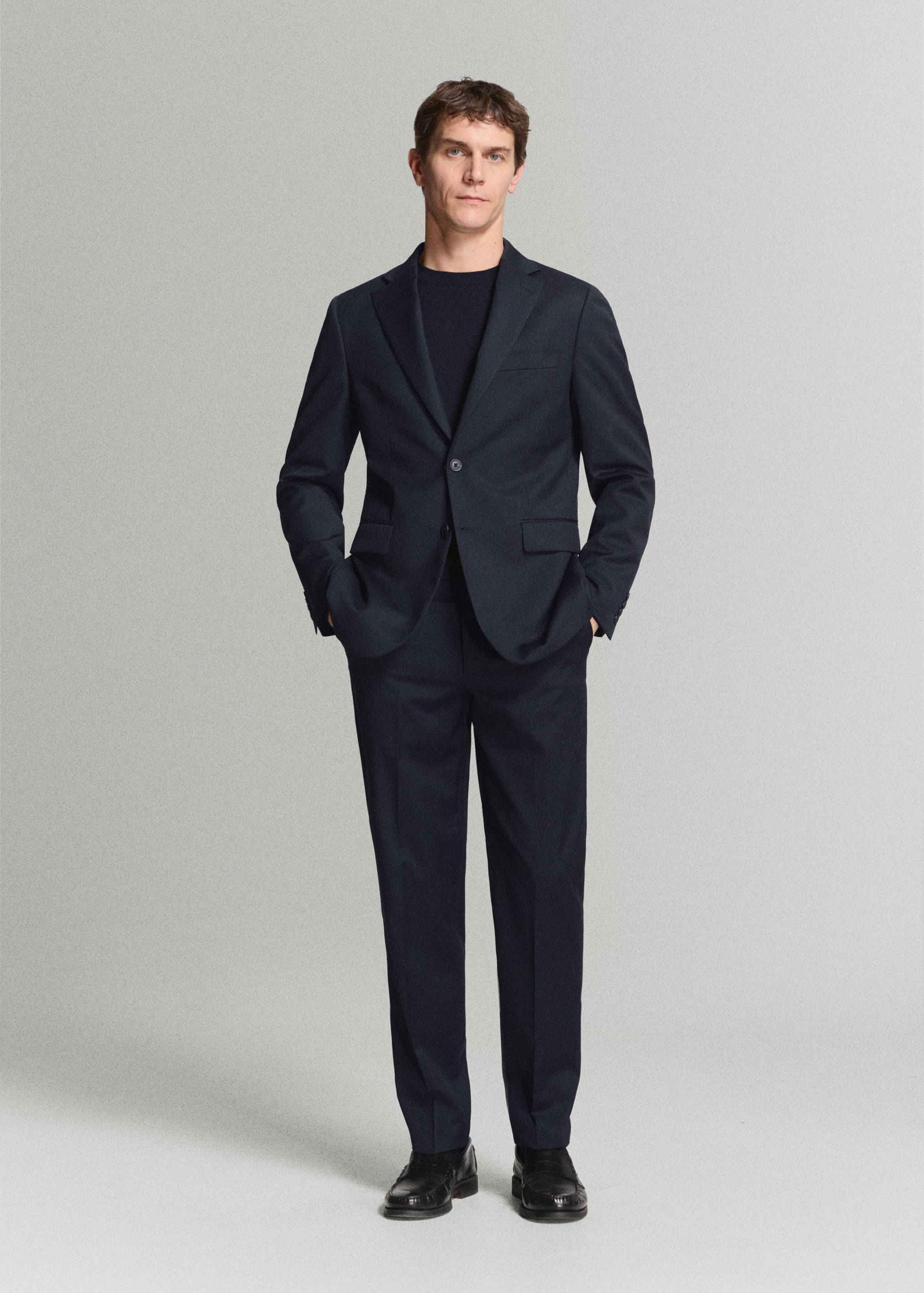 Turin 100% wool suit trousers - General plane