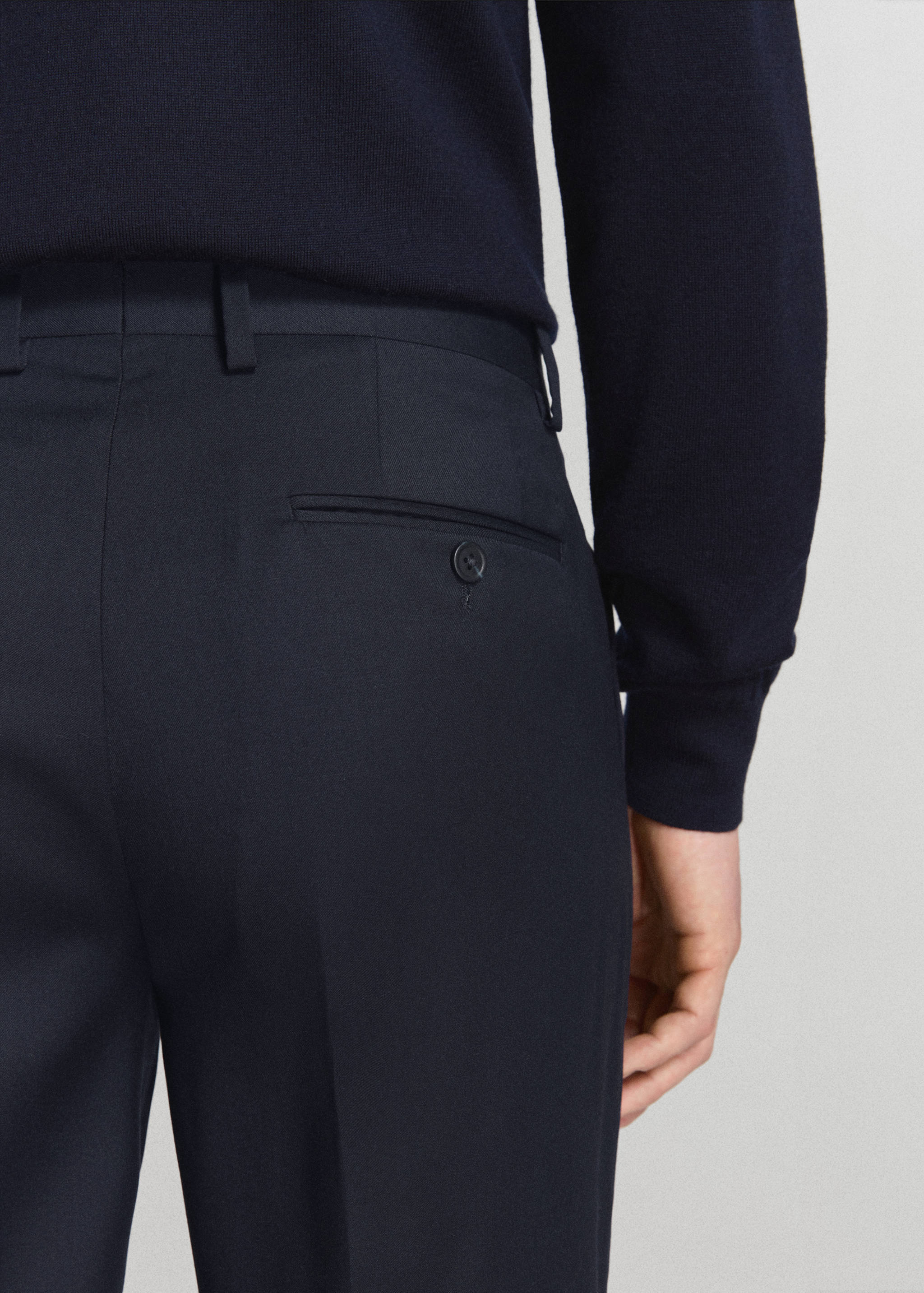 Turin 100% wool suit trousers - Details of the article 3
