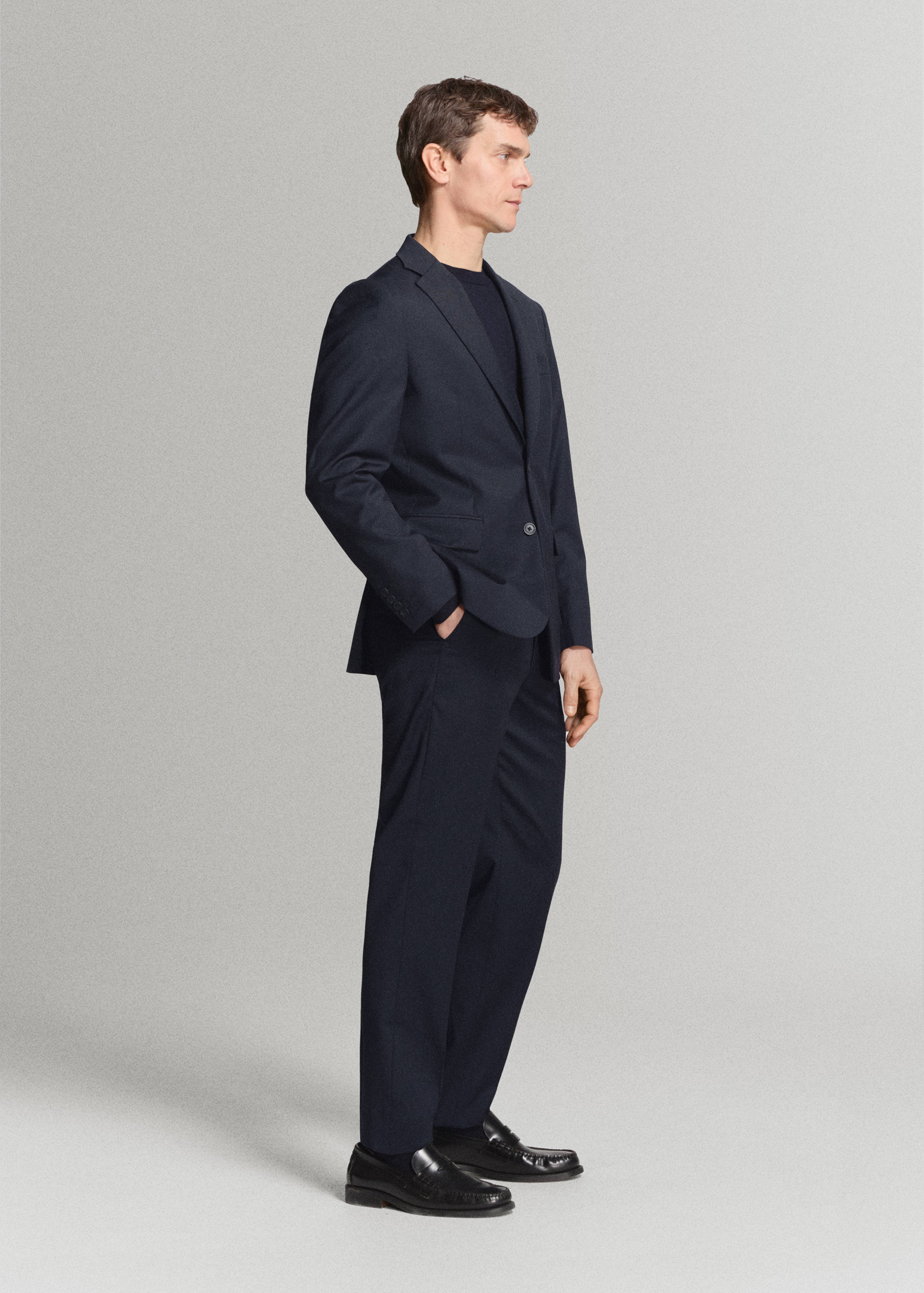 Turin 100% wool suit trousers - Details of the article 4