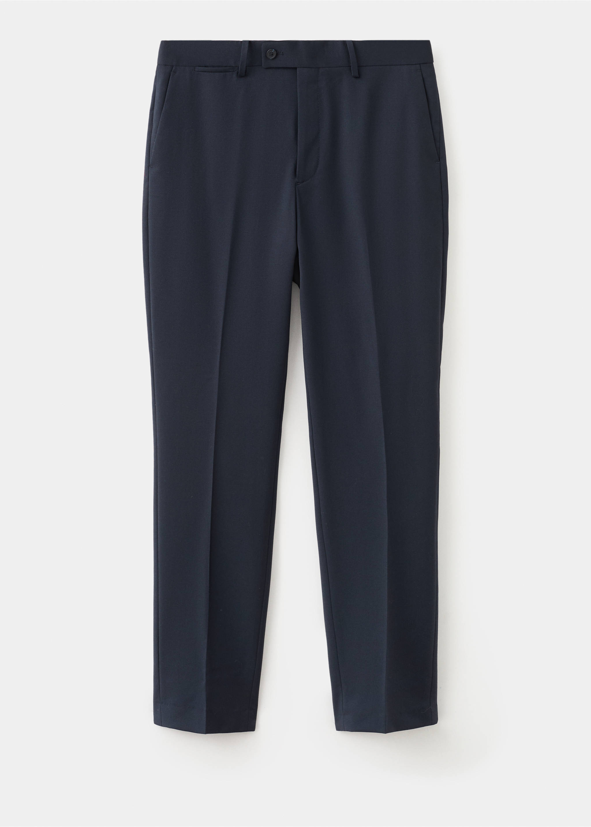 Turin 100% wool suit trousers - Article without model, Navy. Ref: 27061270-04.