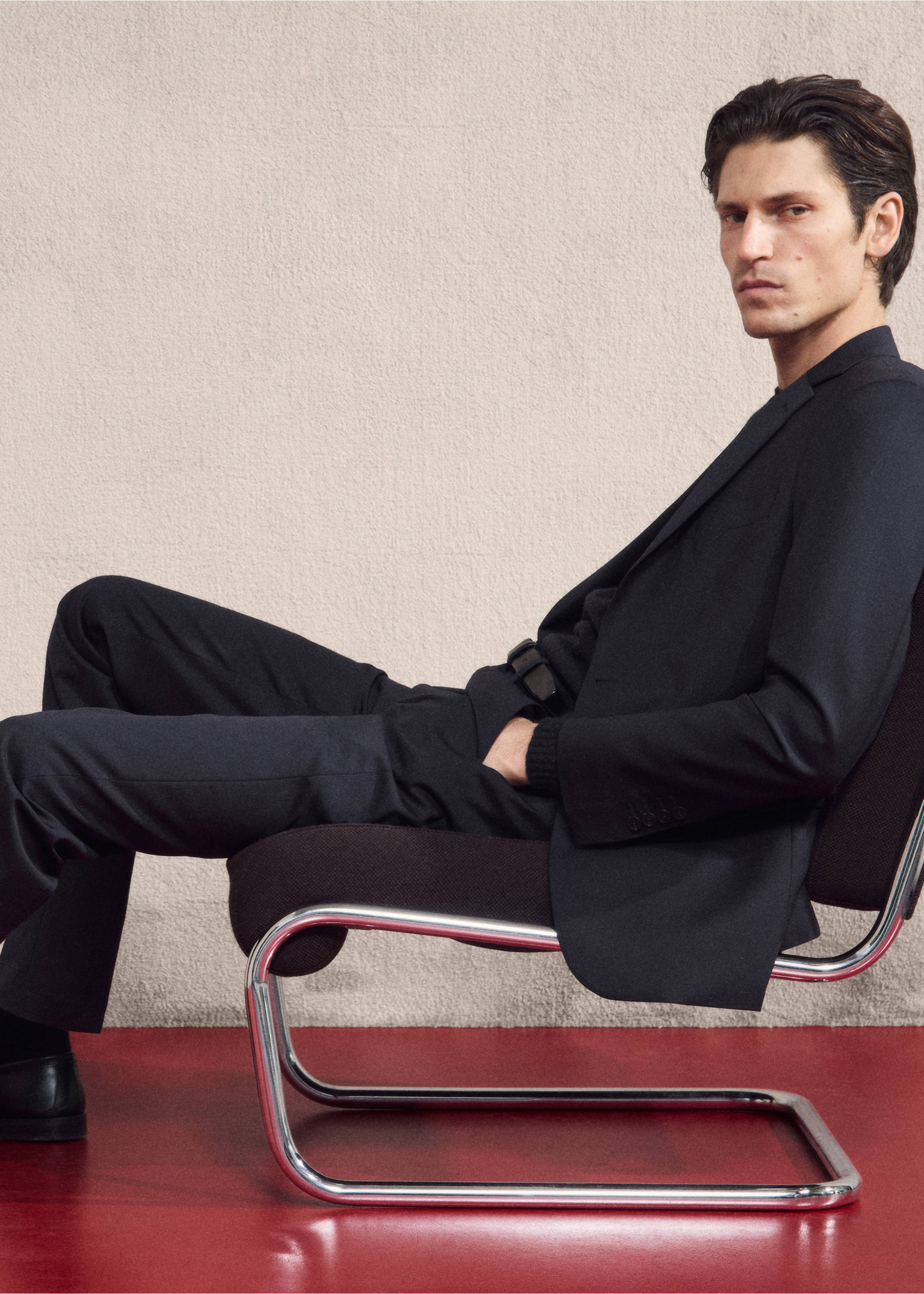 수트 트라우저 튜린 100% 울 - 상품 내역: 3, 네이비. Ref: 27061270-00.