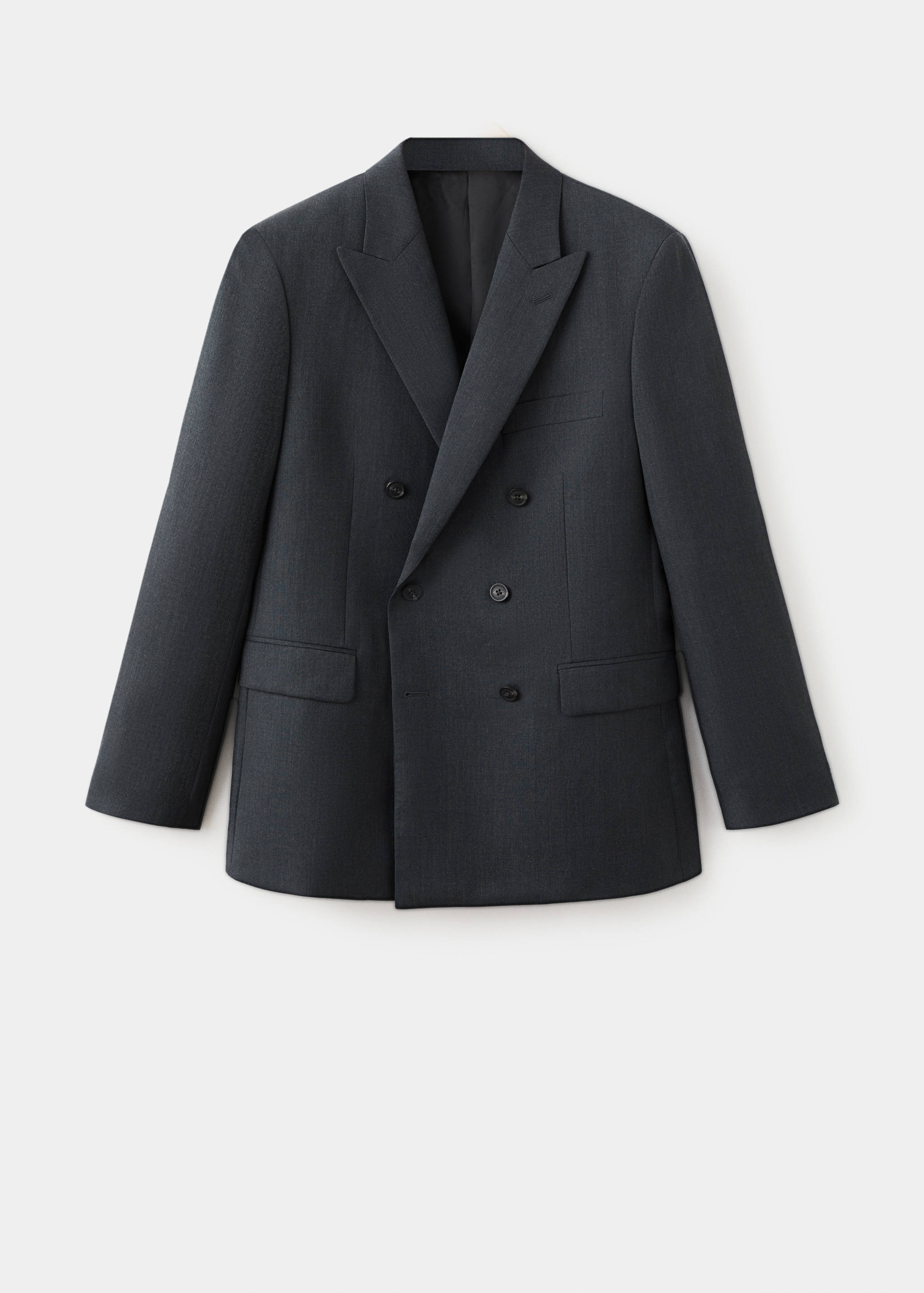 Turin 100% wool double-breasted suit jacket - Article without model