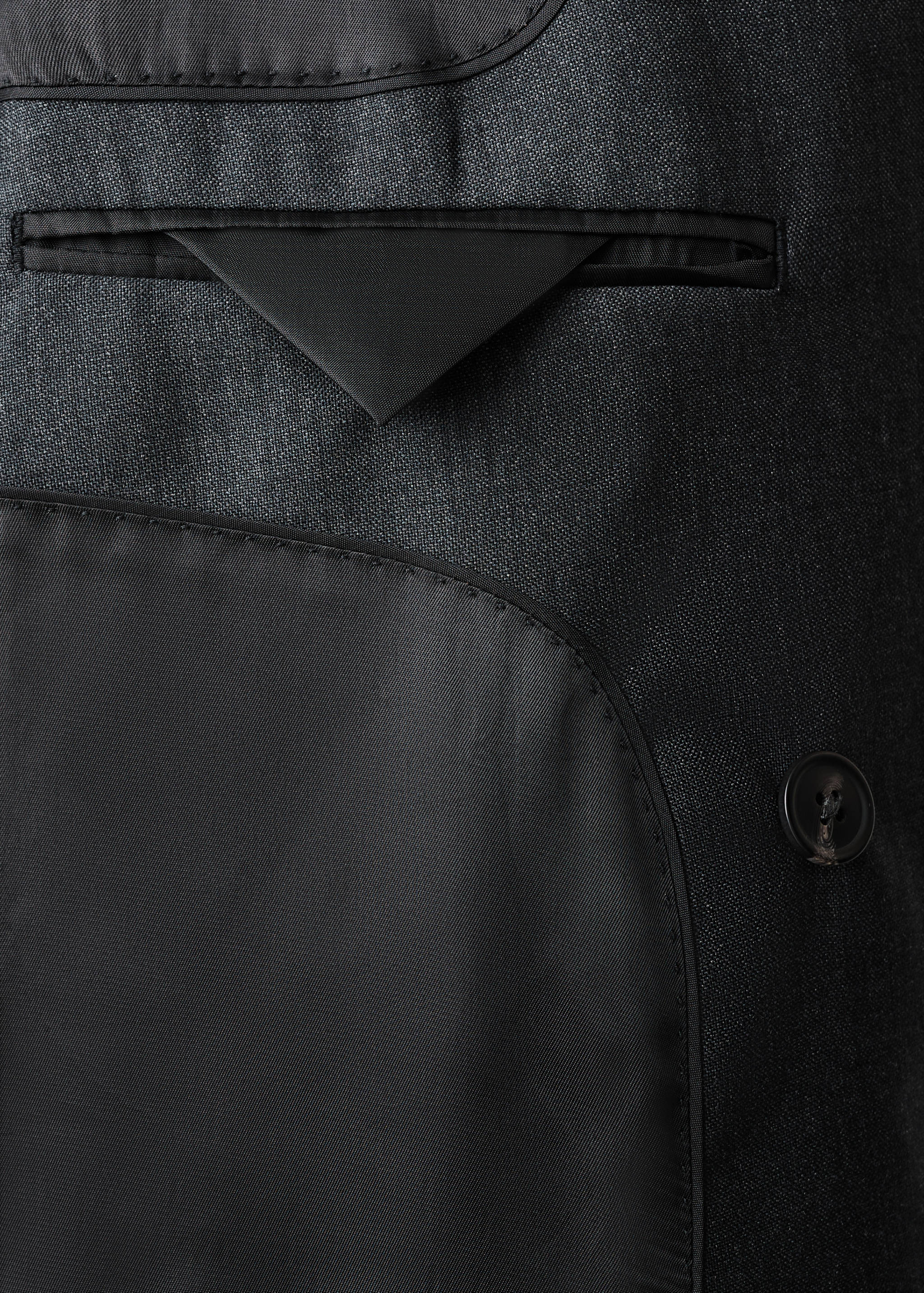 Turin 100% wool double-breasted suit jacket - Details of the article 0