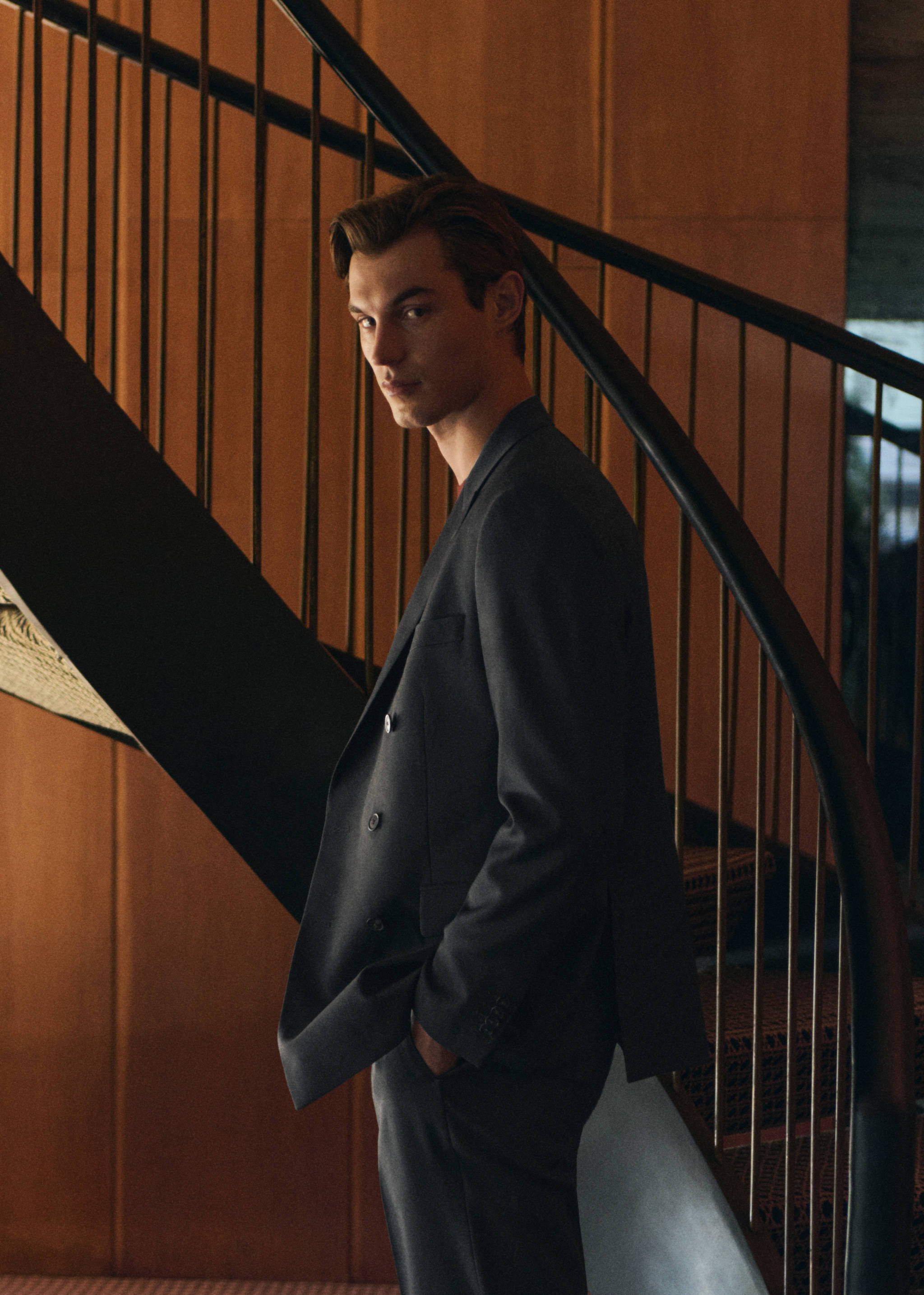 Turin 100% wool double-breasted suit jacket - Details of the article 9