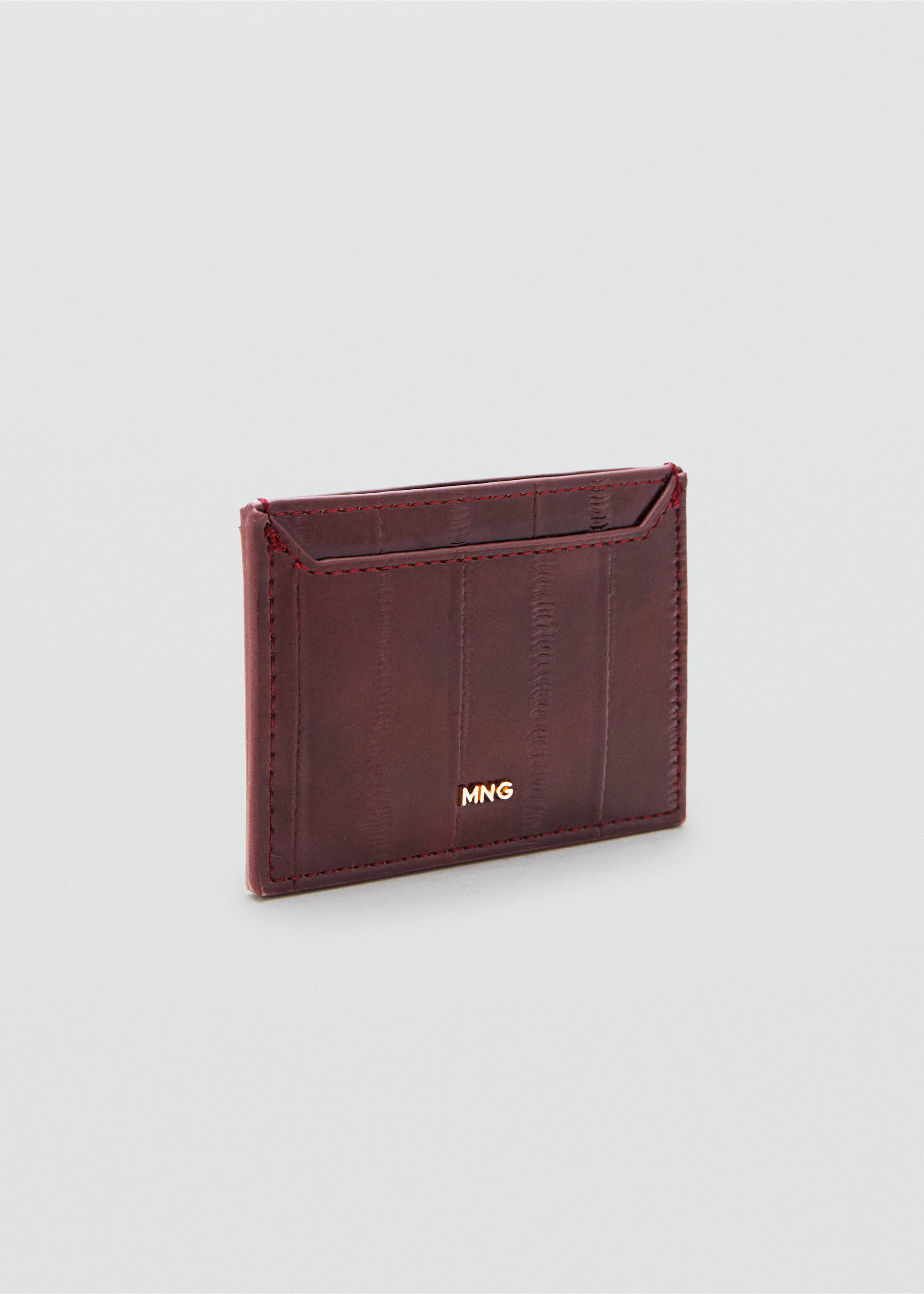 Texture card holder - Medium plane, Burgundy. Ref: 27061275-00.