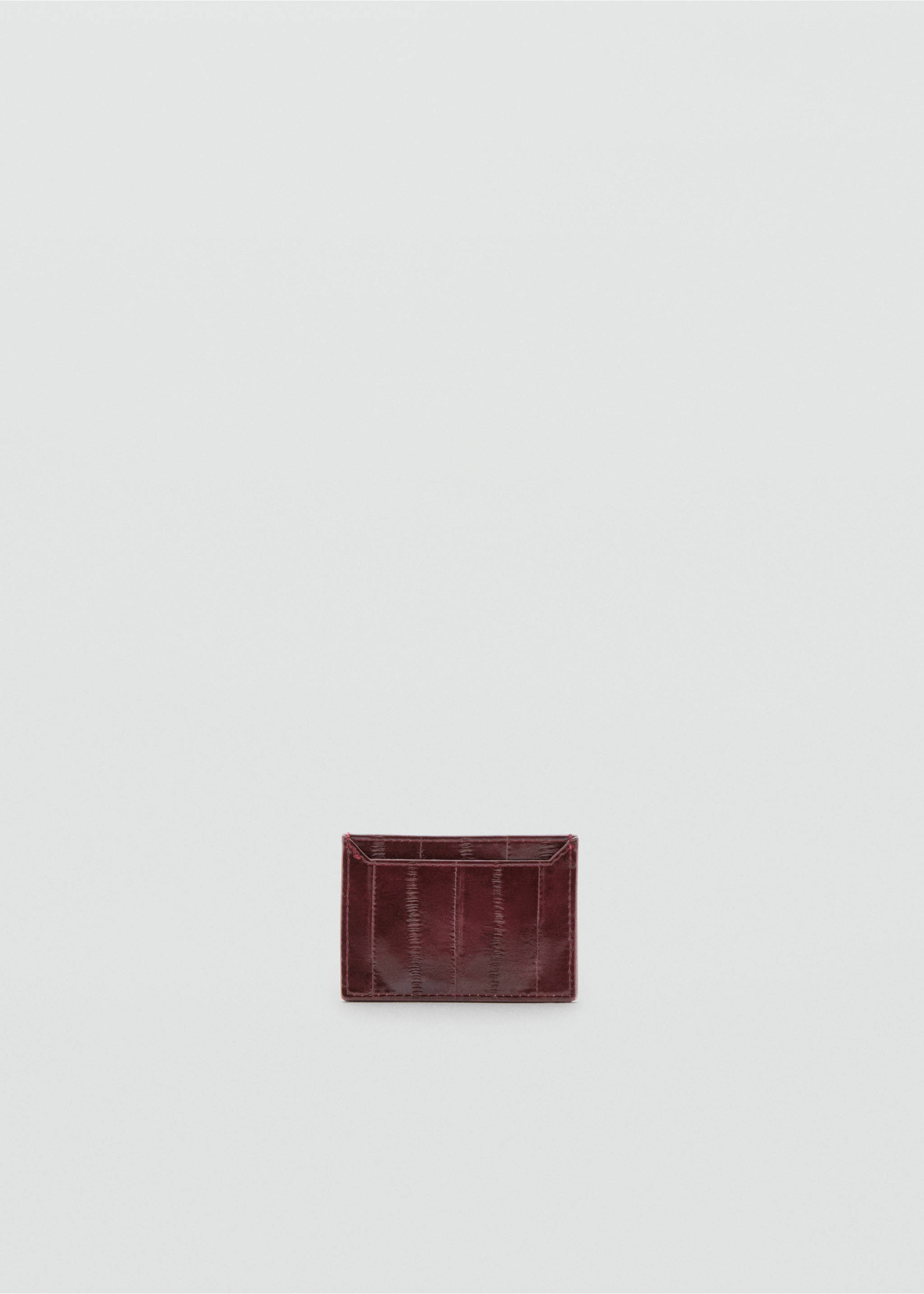 Texture card holder - Details of the article 1, Burgundy. Ref: 27061275-00.