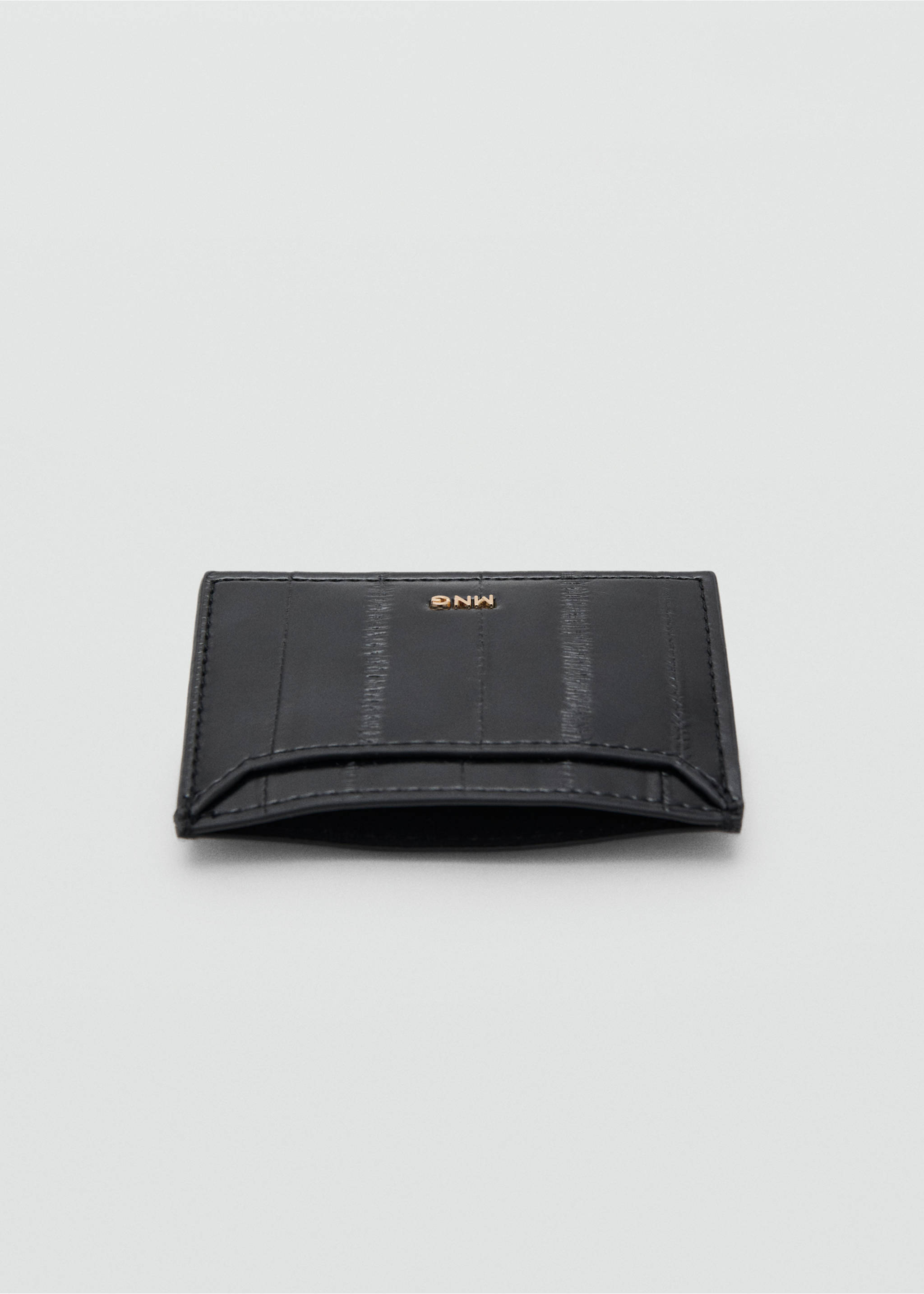 Texture card holder - Details of the article 2, Black. Ref: 27061275-00.