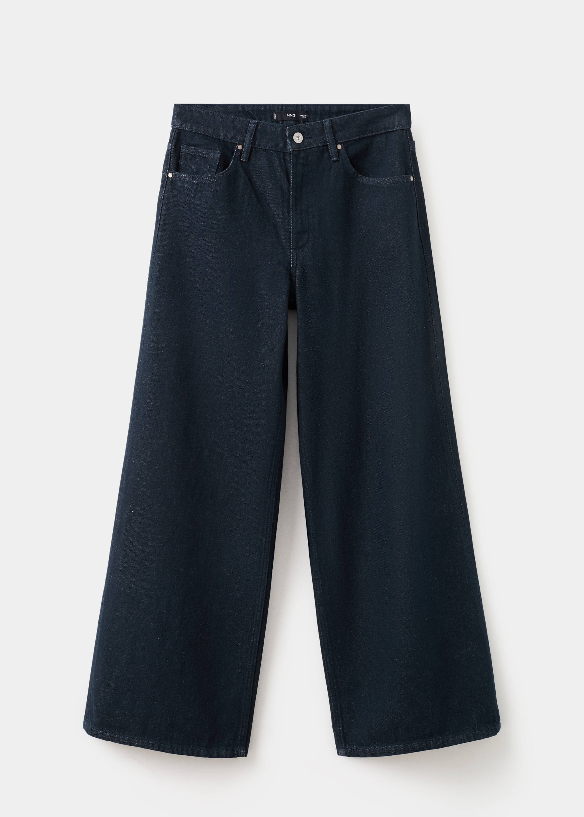 High-rise wide leg rinse-wash jeans - Article without model