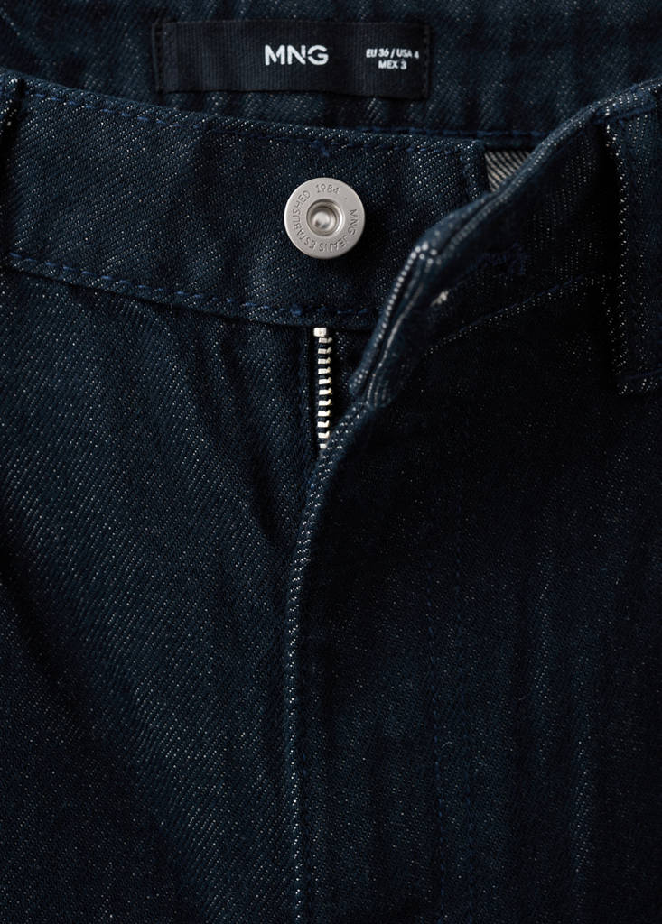 High-rise wide leg rinse-wash jeans — Open Blue